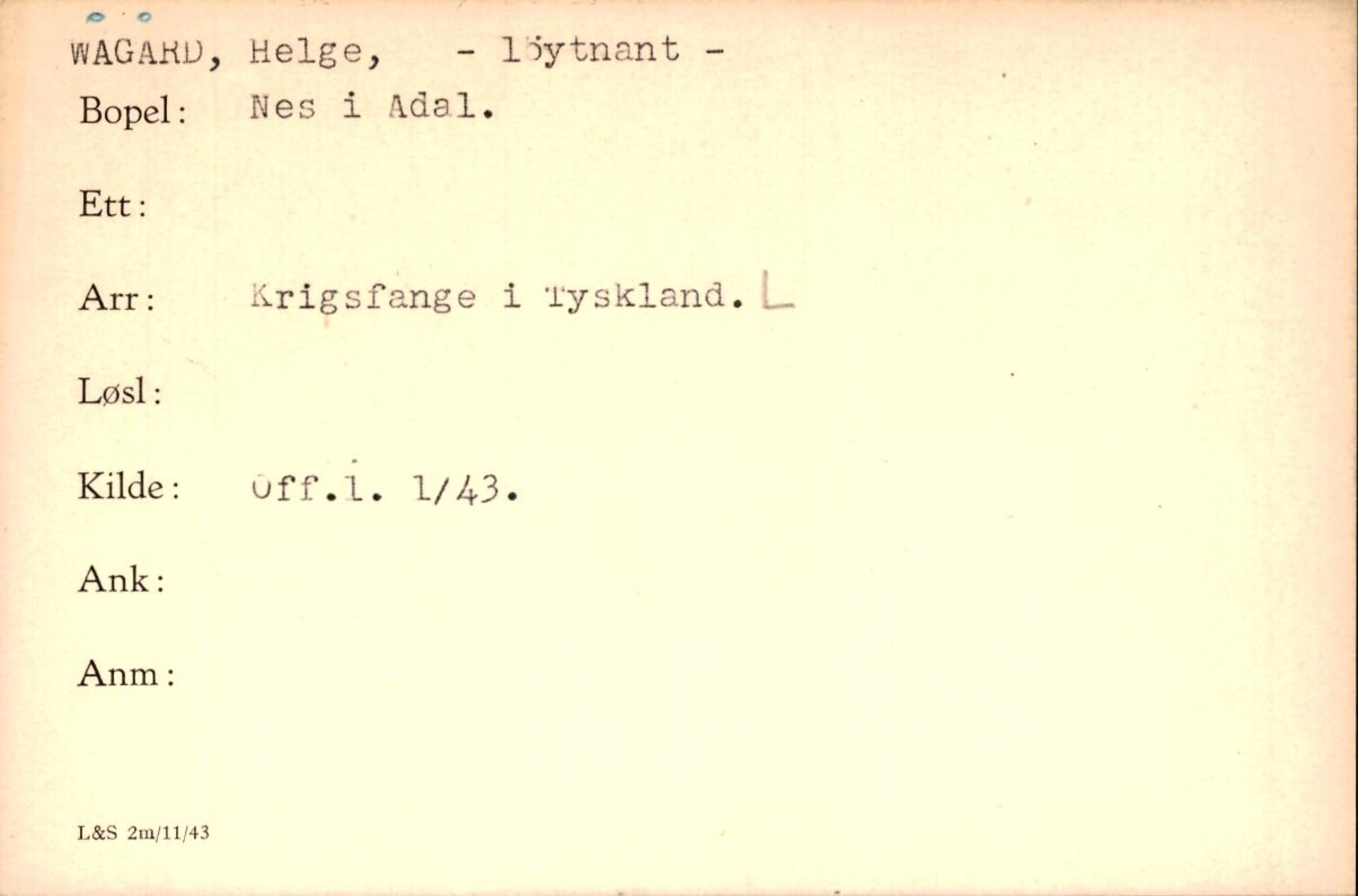 Forsvaret, Forsvarets krigshistoriske avdeling, AV/RA-RAFA-2017/Y/Yf/L0200: II-C-11-2102  -  Norske krigsfanger i Tyskland, 1940-1945, p. 1123