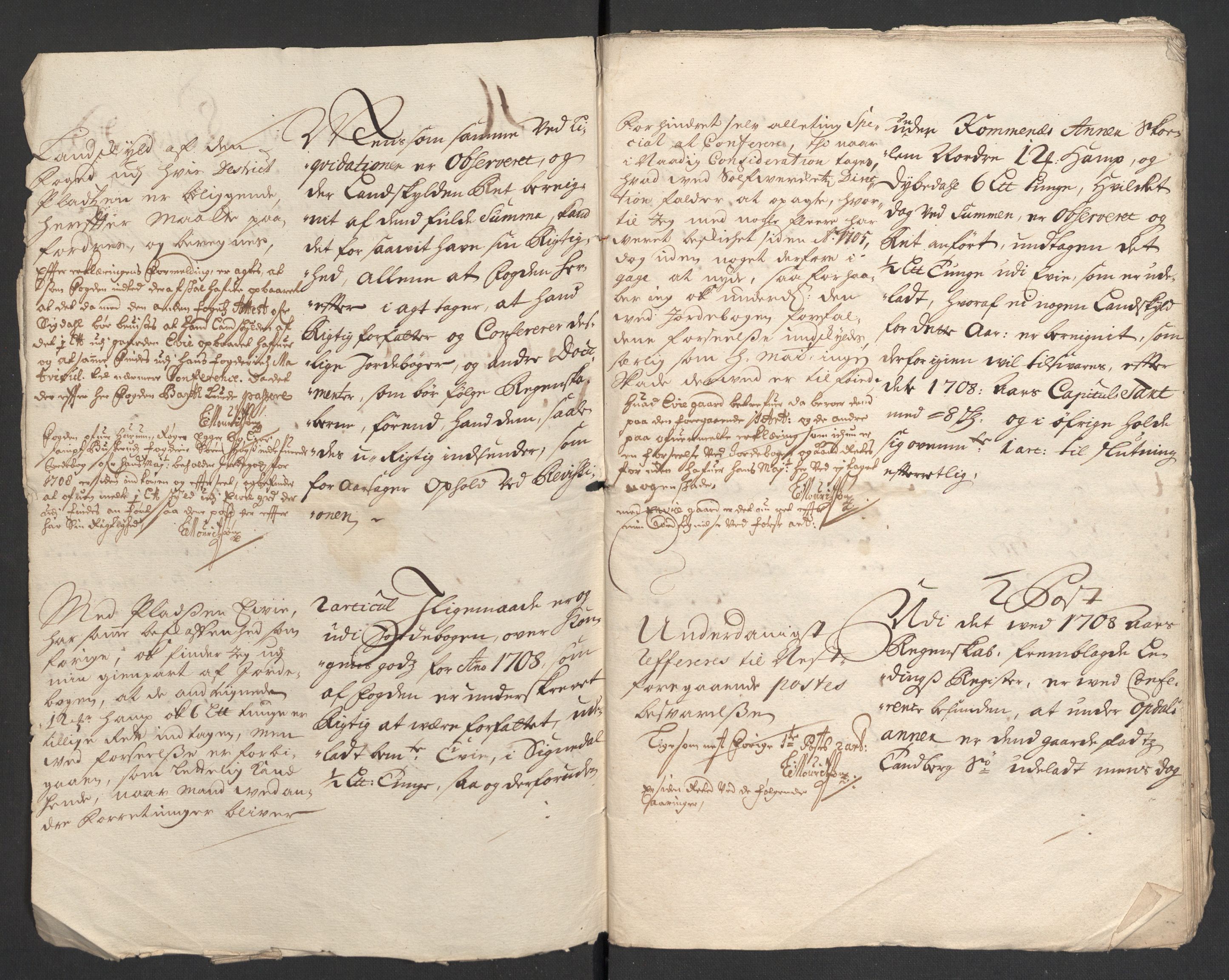 Rentekammeret inntil 1814, Reviderte regnskaper, Fogderegnskap, AV/RA-EA-4092/R24/L1584: Fogderegnskap Numedal og Sandsvær, 1707-1708, p. 427