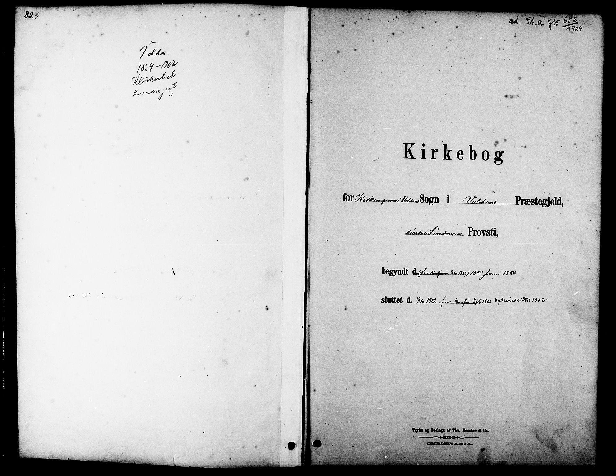 Ministerialprotokoller, klokkerbøker og fødselsregistre - Møre og Romsdal, SAT/A-1454/511/L0158: Parish register (copy) no. 511C04, 1884-1903
