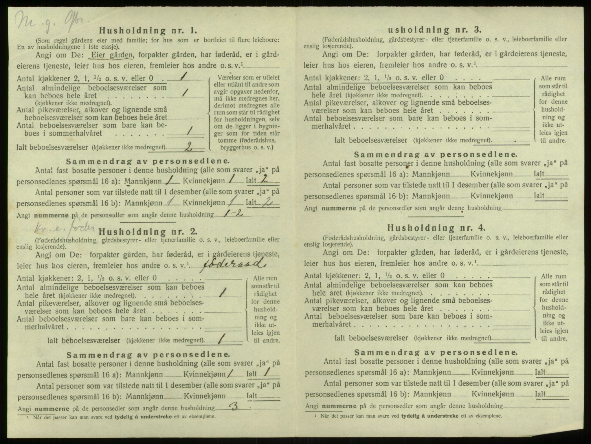 SAB, 1920 census for Alversund, 1920, p. 520