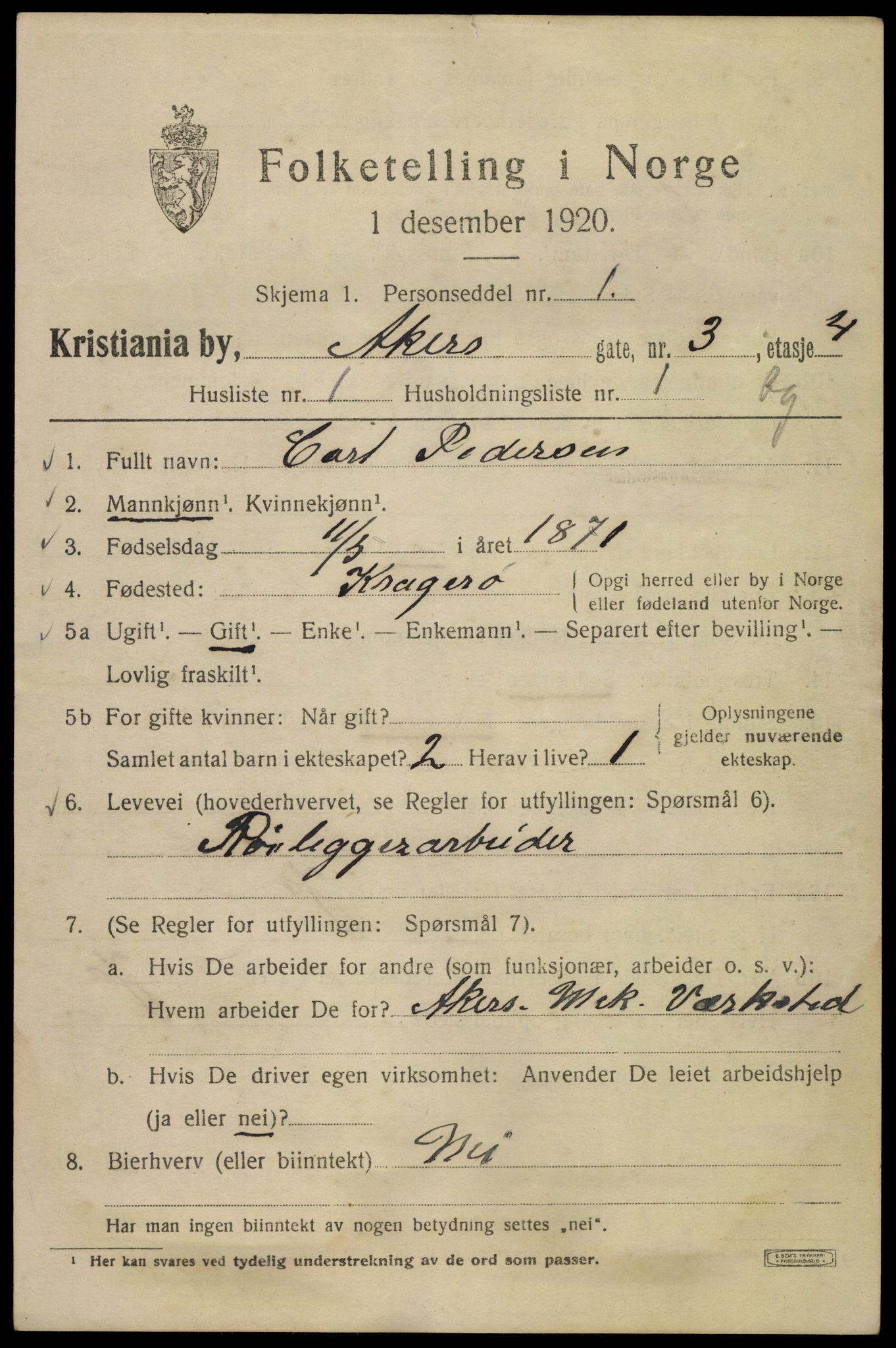 SAO, 1920 census for Kristiania, 1920, p. 138047