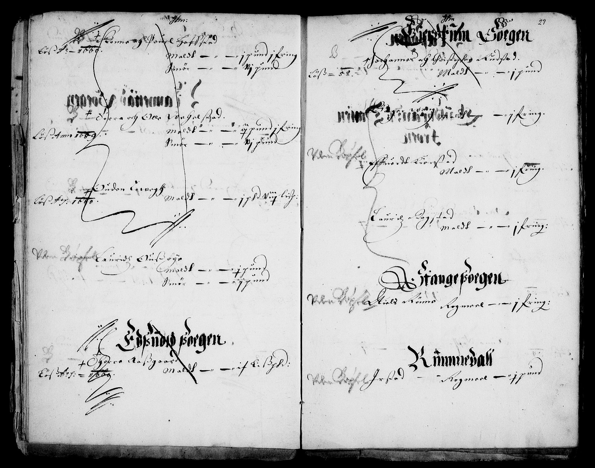 Rentekammeret inntil 1814, Realistisk ordnet avdeling, AV/RA-EA-4070/Fc/Fca/L0001/0003: [Ca I]  Akershus stift / Kristiania kapitels jordebok, 1662, p. 28-29