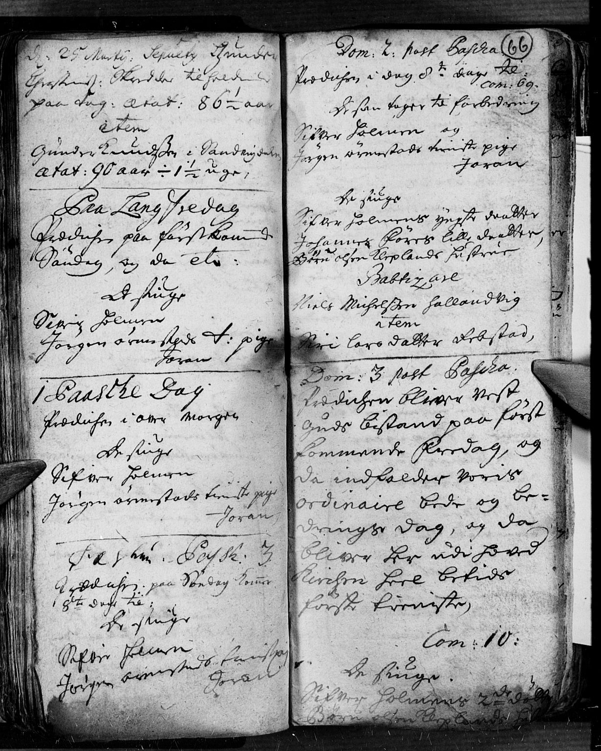 Søgne sokneprestkontor, AV/SAK-1111-0037/F/Fa/Fab/L0001: Parish register (official) no. A 1, 1716-1740, p. 66