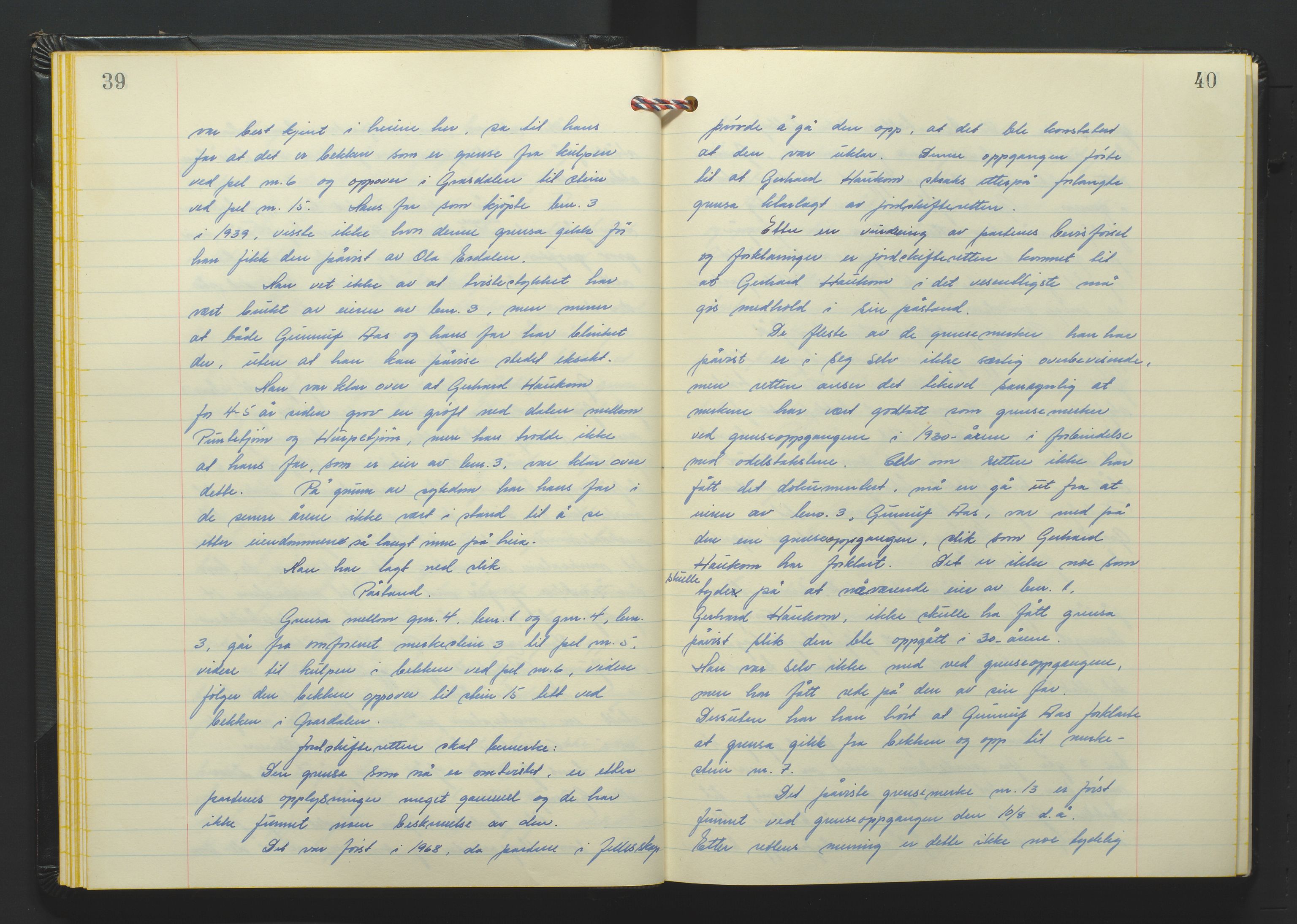 Setesdal jordskifterett, AV/SAK-1541-0008/F/Fa/Faa/L0012: Jordskifteprotokoll med gårdsregister, Setesdal domssokn nr 27 (II), 1970-1971