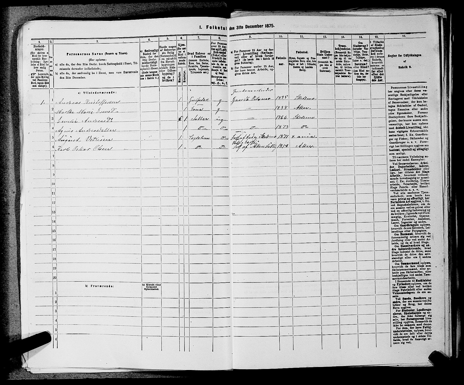 RA, 1875 census for 0231P Skedsmo, 1875, p. 1334