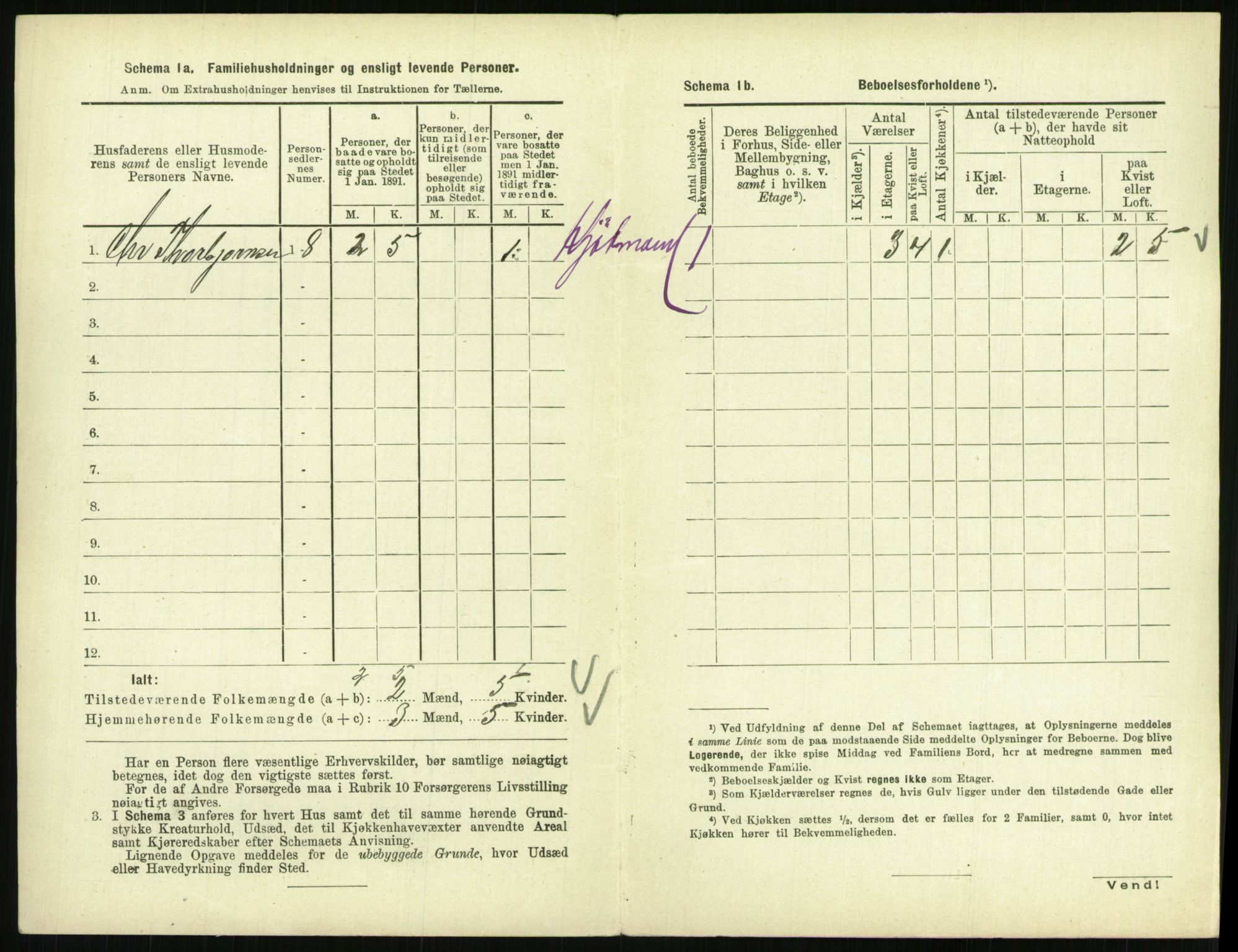 RA, 1891 census for 0801 Kragerø, 1891, p. 739