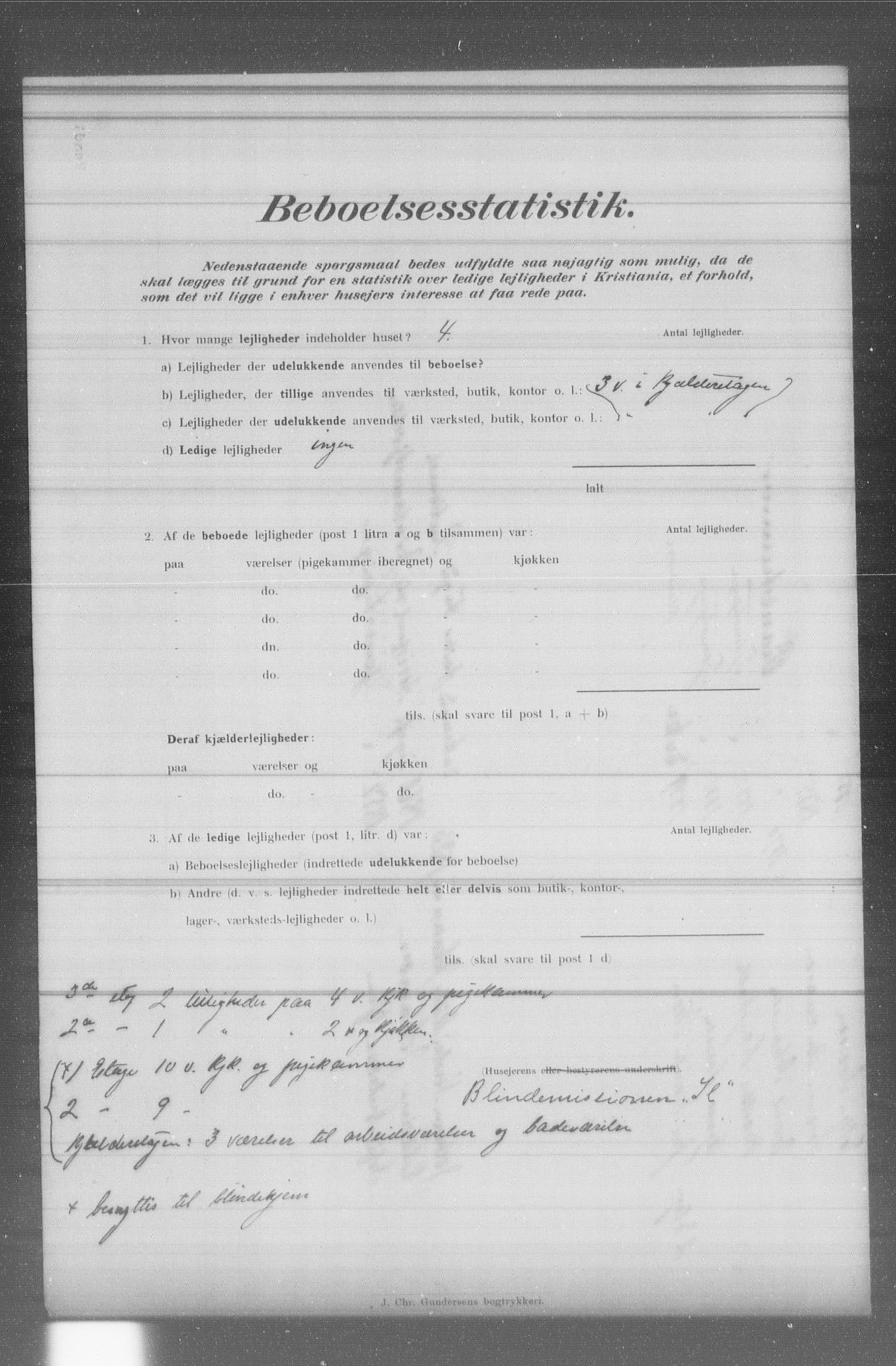 OBA, Municipal Census 1902 for Kristiania, 1902, p. 4465