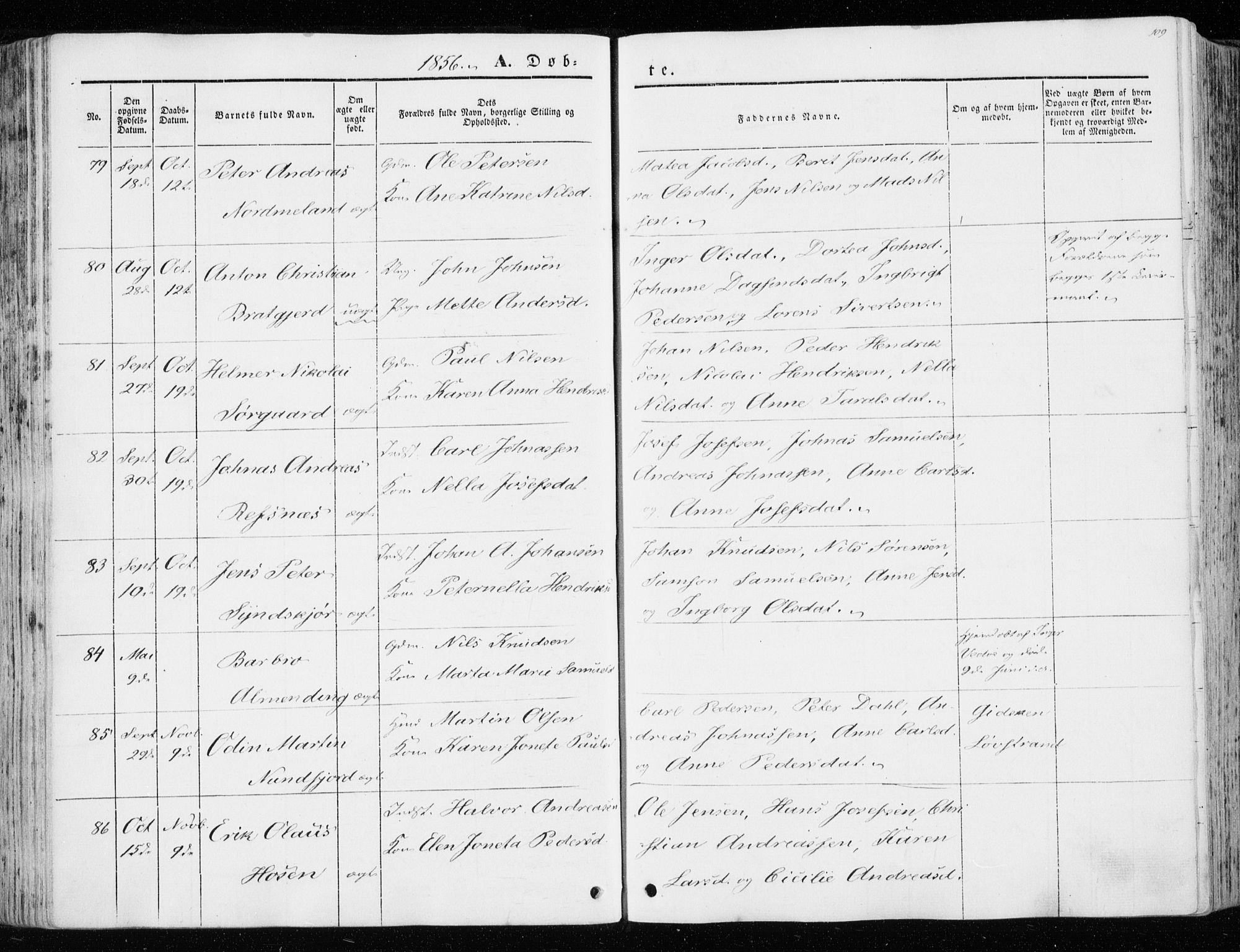 Ministerialprotokoller, klokkerbøker og fødselsregistre - Sør-Trøndelag, SAT/A-1456/657/L0704: Parish register (official) no. 657A05, 1846-1857, p. 109