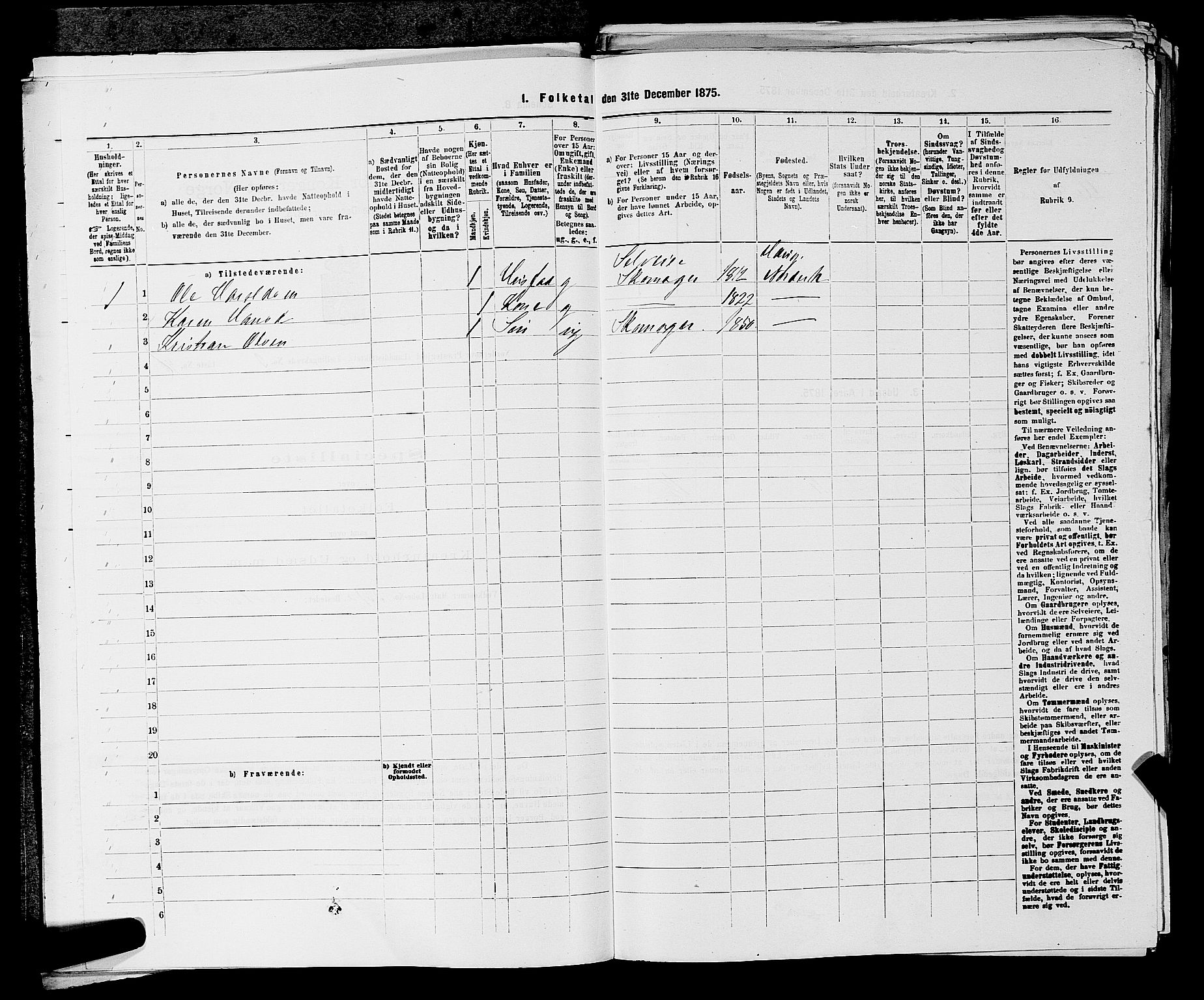 SAKO, 1875 census for 0613L Norderhov/Norderhov, Haug og Lunder, 1875, p. 1739