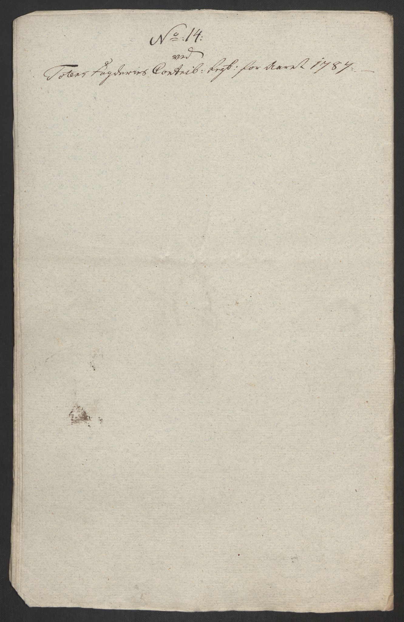 Rentekammeret inntil 1814, Reviderte regnskaper, Fogderegnskap, RA/EA-4092/R19/L1374: Fogderegnskap Toten, Hadeland og Vardal, 1787, p. 77