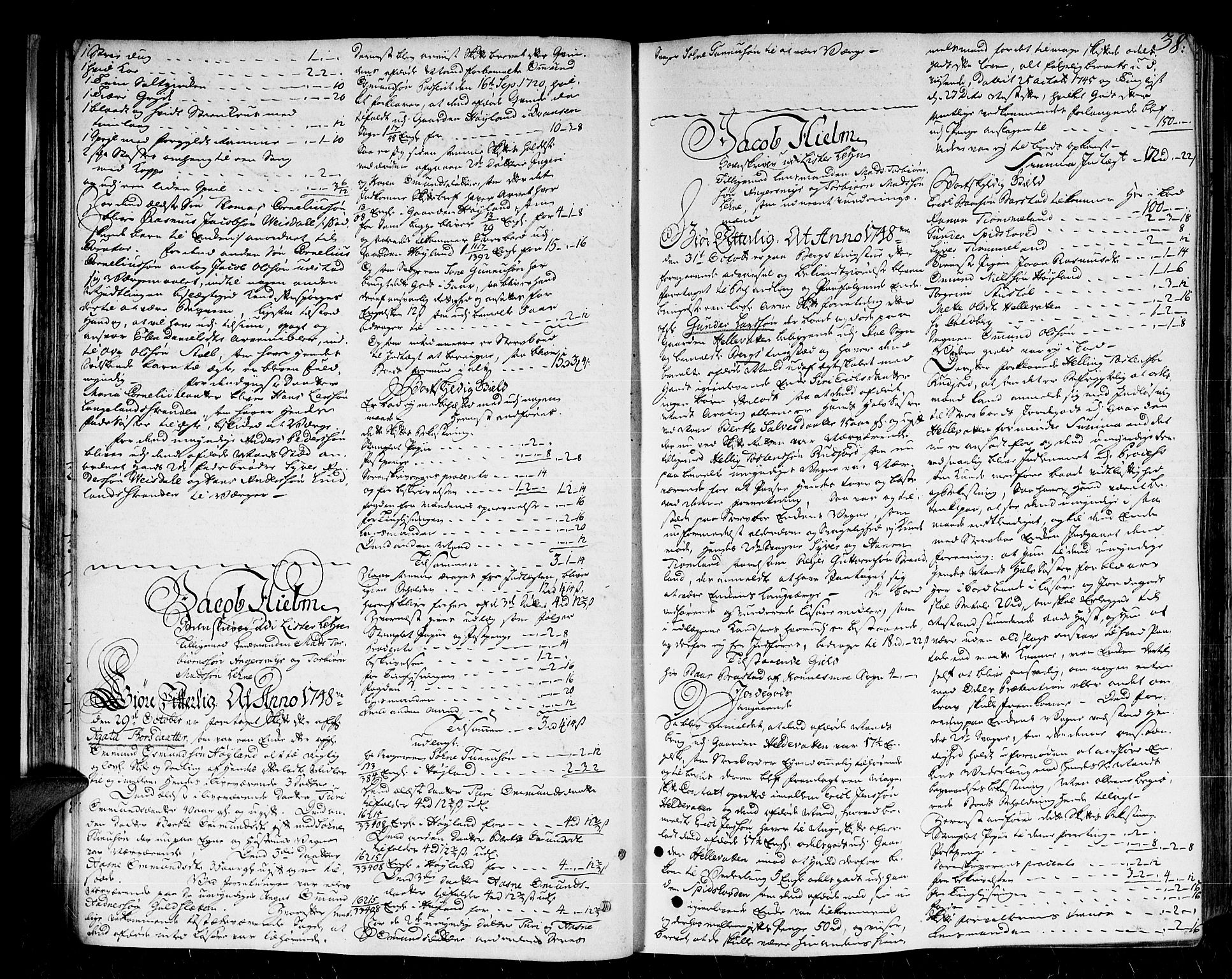Lister sorenskriveri, AV/SAK-1221-0003/H/Hc/L0031: Skifteprotokoll nr 30a med register, 1748-1752, p. 37b-38a