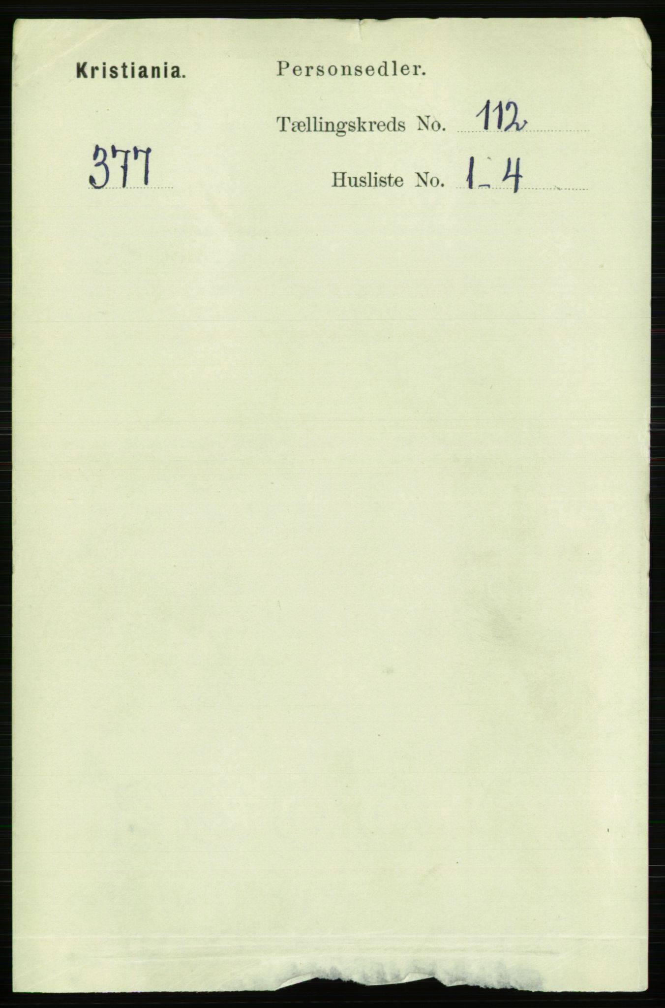 RA, 1891 census for 0301 Kristiania, 1891, p. 59020