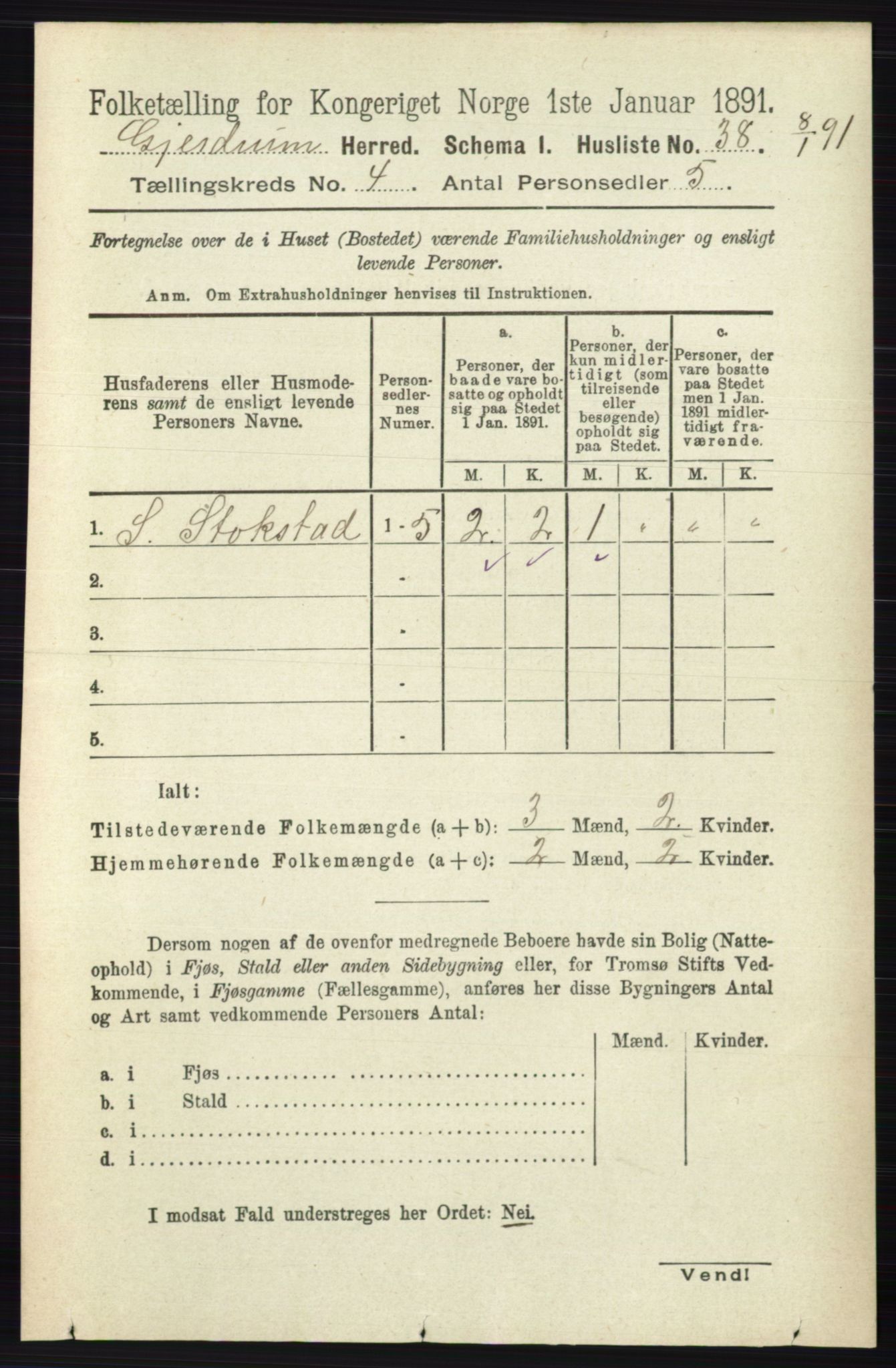 RA, 1891 census for 0234 Gjerdrum, 1891, p. 1787