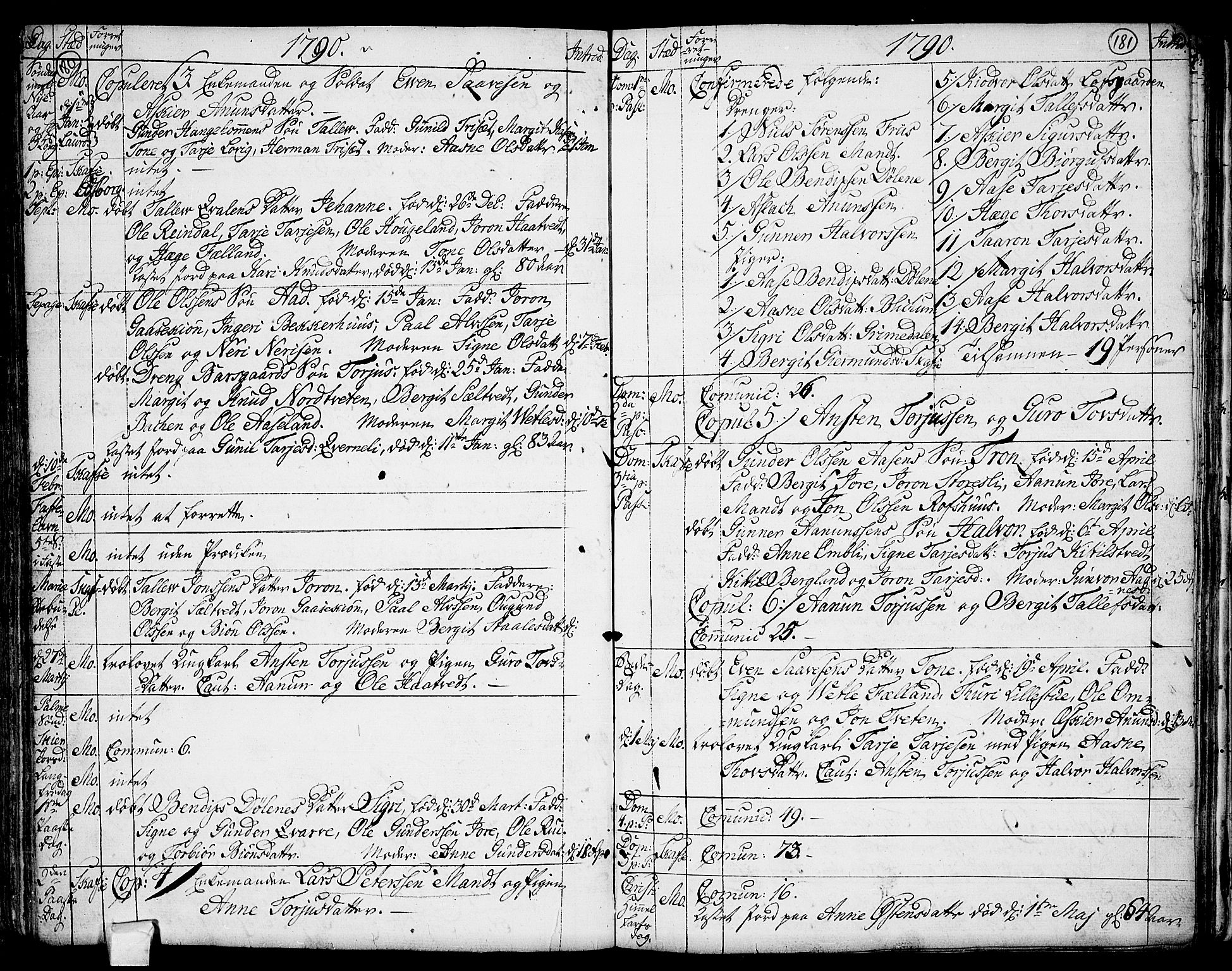 Mo kirkebøker, SAKO/A-286/F/Fa/L0002: Parish register (official) no. I 2, 1766-1799, p. 180-181