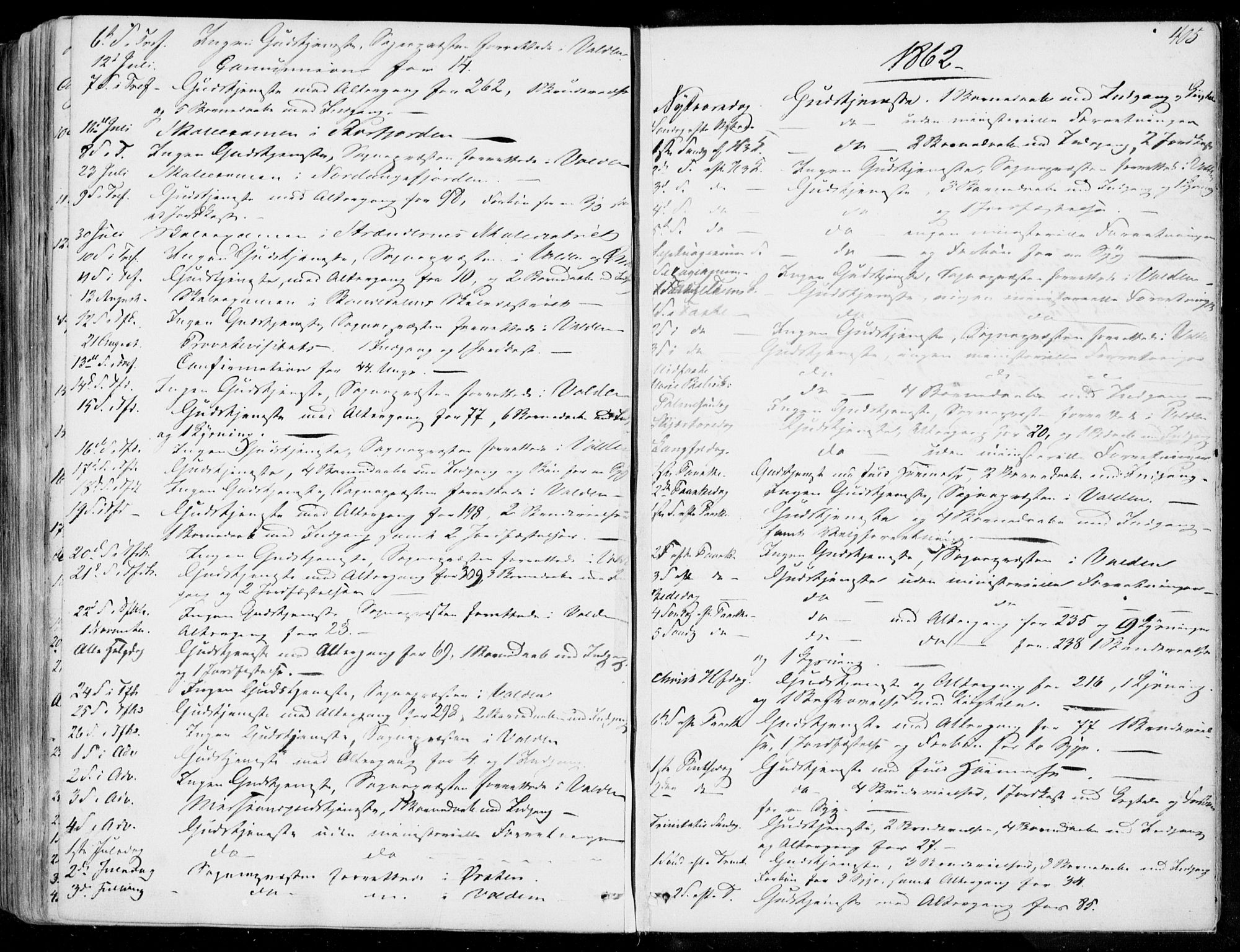 Ministerialprotokoller, klokkerbøker og fødselsregistre - Møre og Romsdal, SAT/A-1454/515/L0209: Parish register (official) no. 515A05, 1847-1868, p. 405
