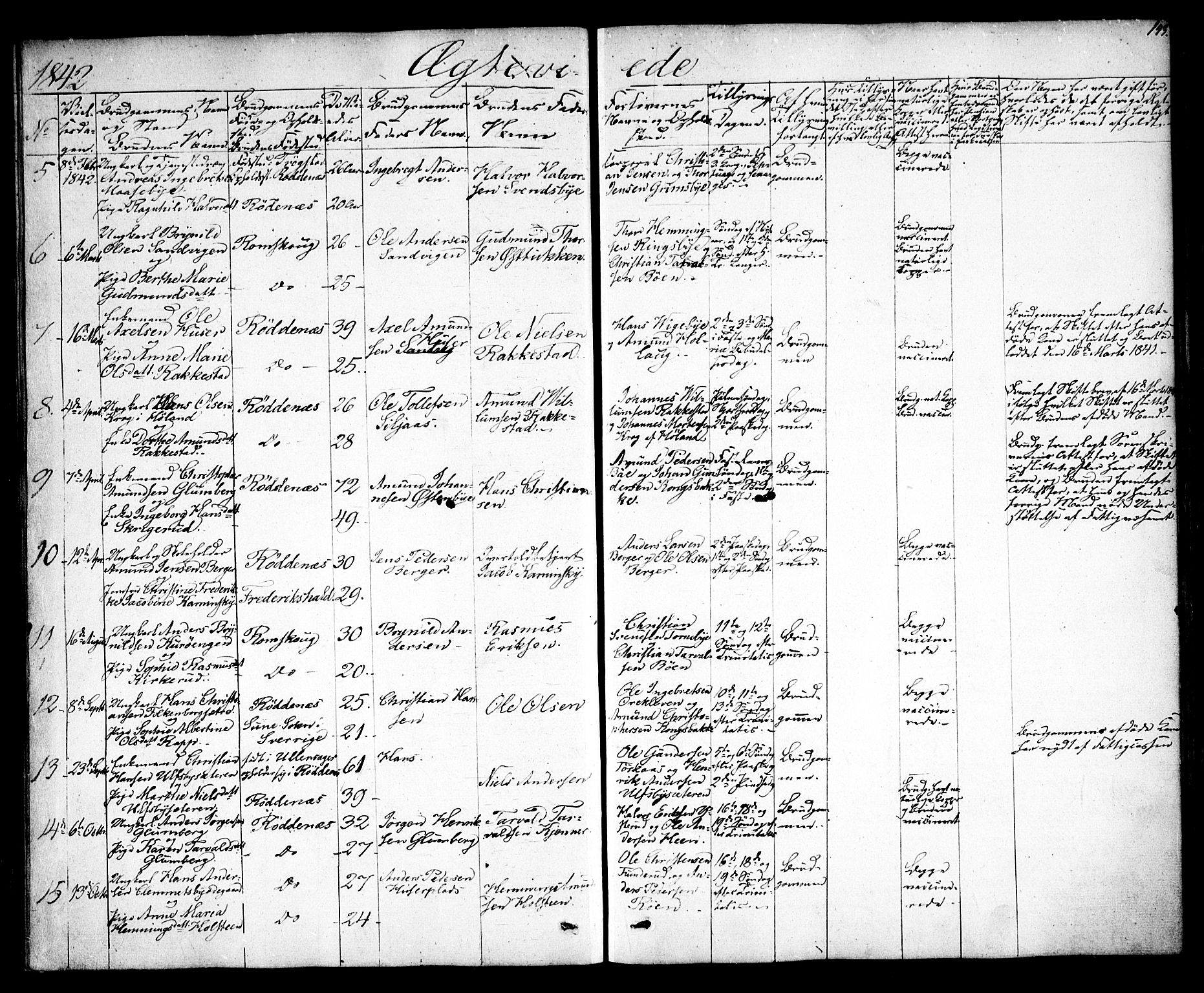 Rødenes prestekontor Kirkebøker, SAO/A-2005/F/Fa/L0005: Parish register (official) no. I 5, 1838-1849, p. 143