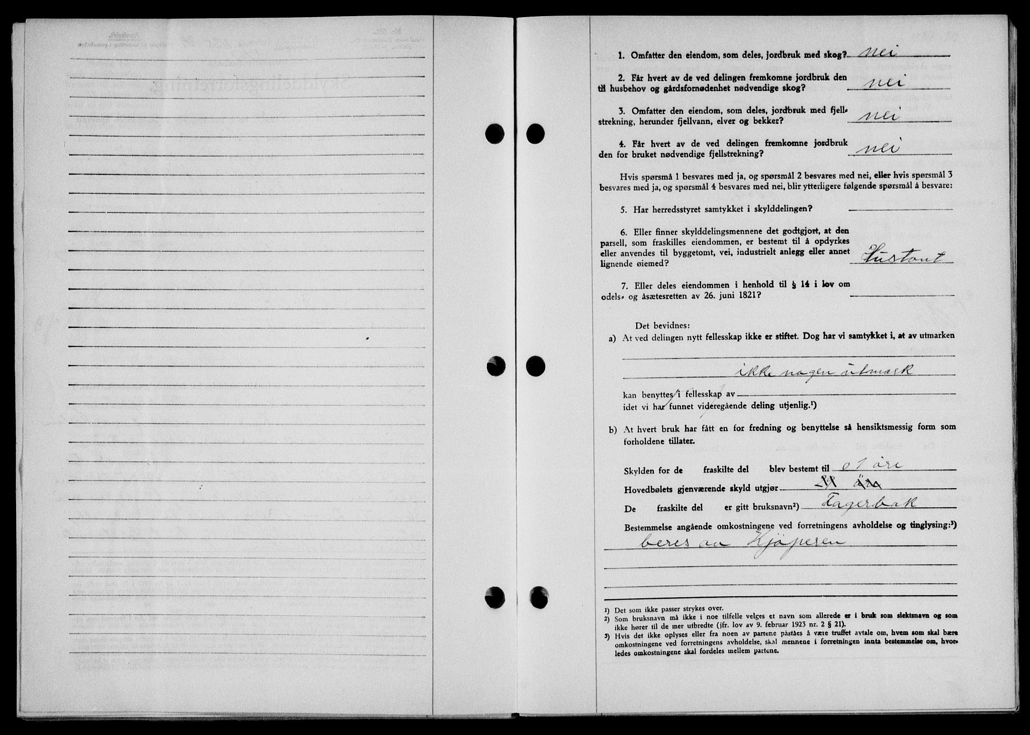 Lofoten sorenskriveri, SAT/A-0017/1/2/2C/L0005a: Mortgage book no. 5a, 1939-1939, Diary no: : 1135/1939