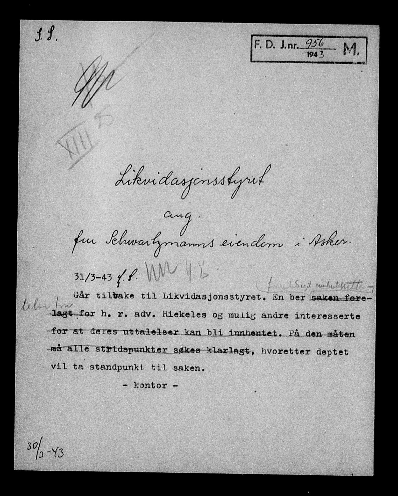 Justisdepartementet, Tilbakeføringskontoret for inndratte formuer, AV/RA-S-1564/H/Hc/Hcc/L0979: --, 1945-1947, p. 498