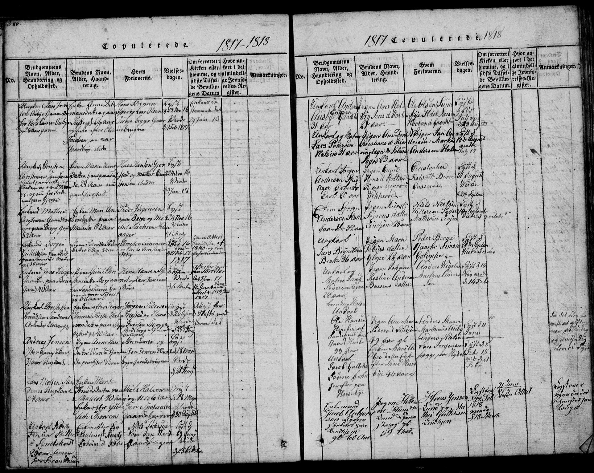 Tjølling kirkebøker, SAKO/A-60/G/Ga/L0001: Parish register (copy) no. 1, 1814-1835, p. 380