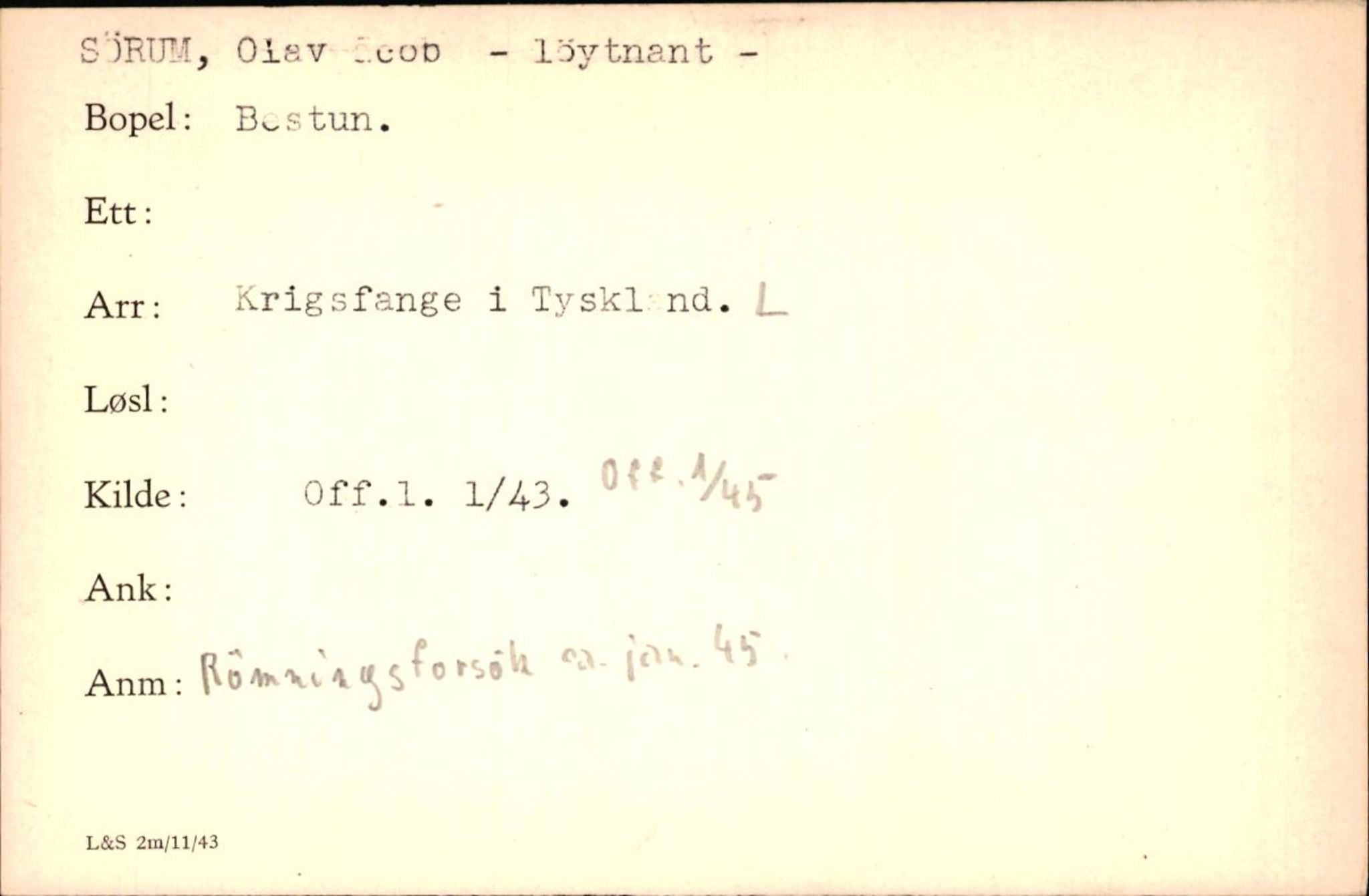 Forsvaret, Forsvarets krigshistoriske avdeling, AV/RA-RAFA-2017/Y/Yf/L0200: II-C-11-2102  -  Norske krigsfanger i Tyskland, 1940-1945, p. 1037