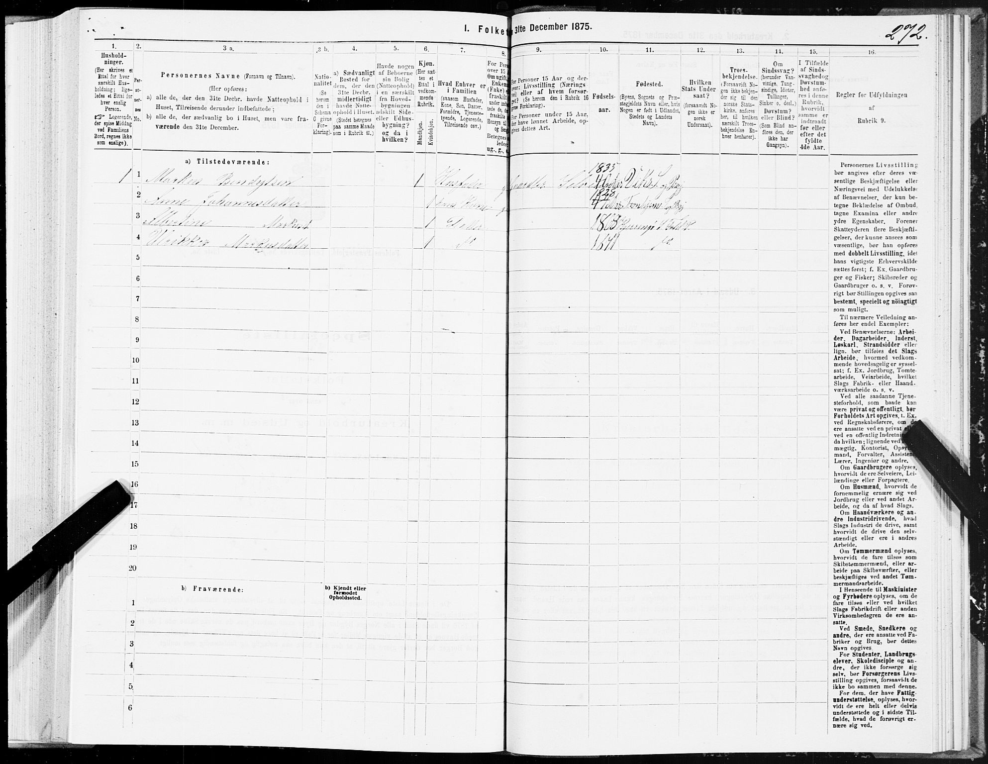 SAT, 1875 census for 1845P Folda, 1875, p. 3272