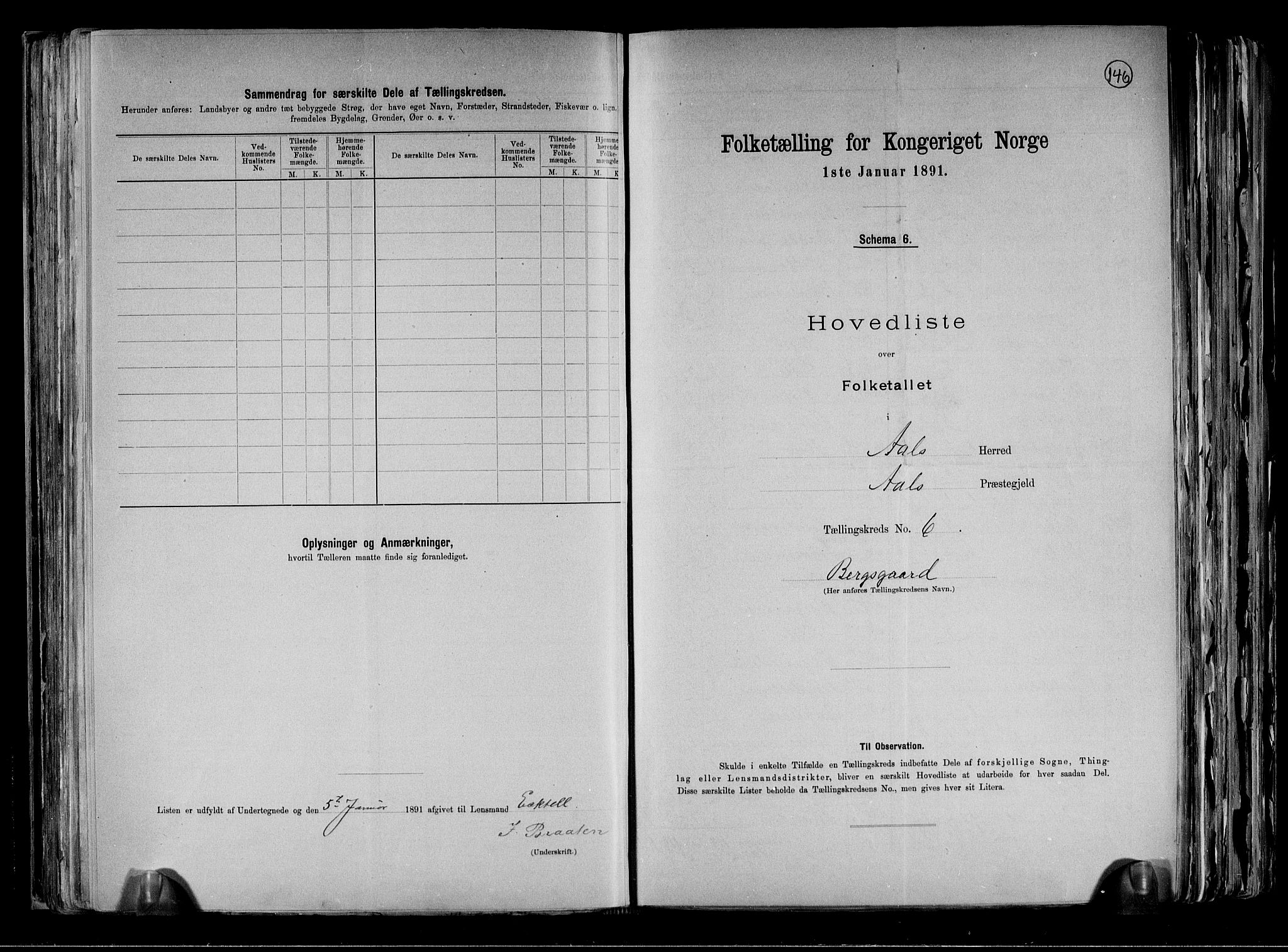 RA, 1891 census for 0619 Ål, 1891, p. 16