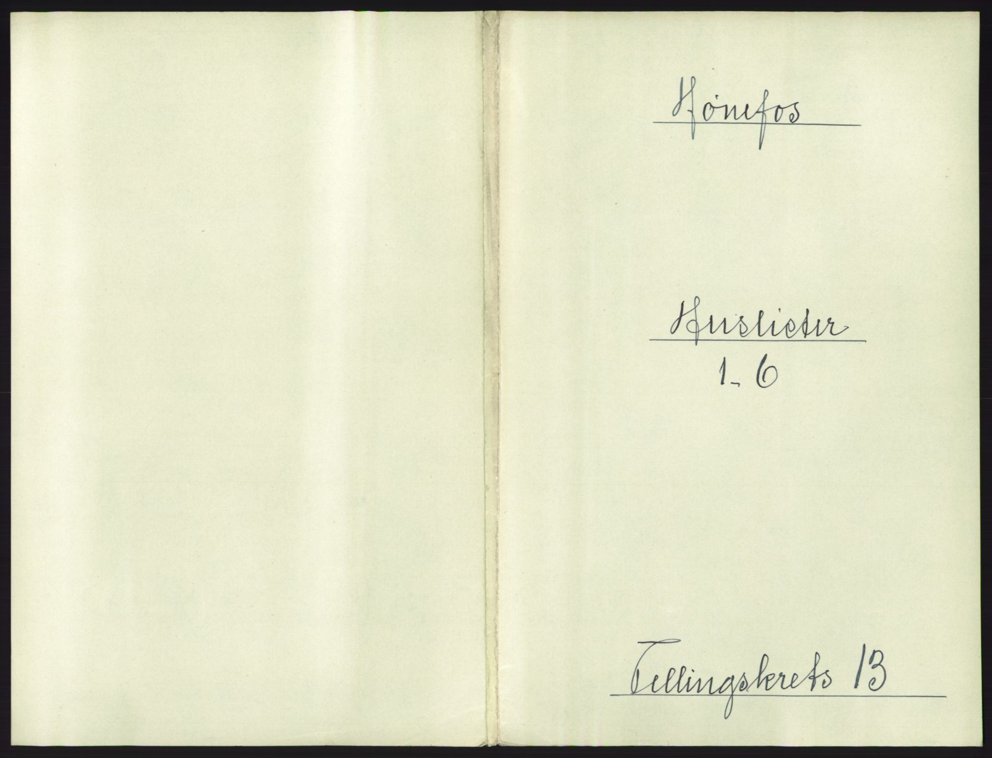 RA, 1891 census for 0601 Hønefoss, 1891, p. 287