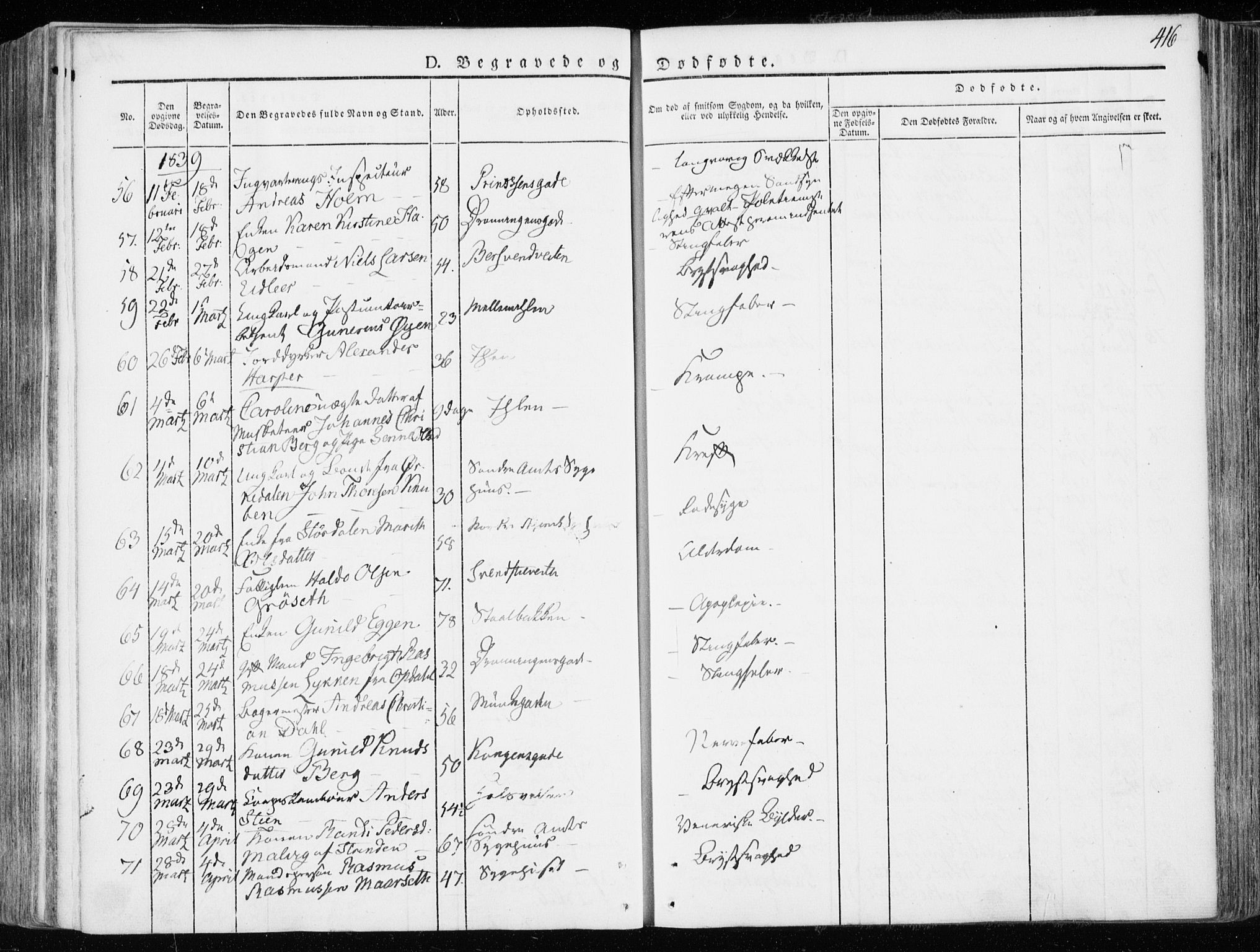 Ministerialprotokoller, klokkerbøker og fødselsregistre - Sør-Trøndelag, AV/SAT-A-1456/601/L0047: Parish register (official) no. 601A15, 1831-1839, p. 416