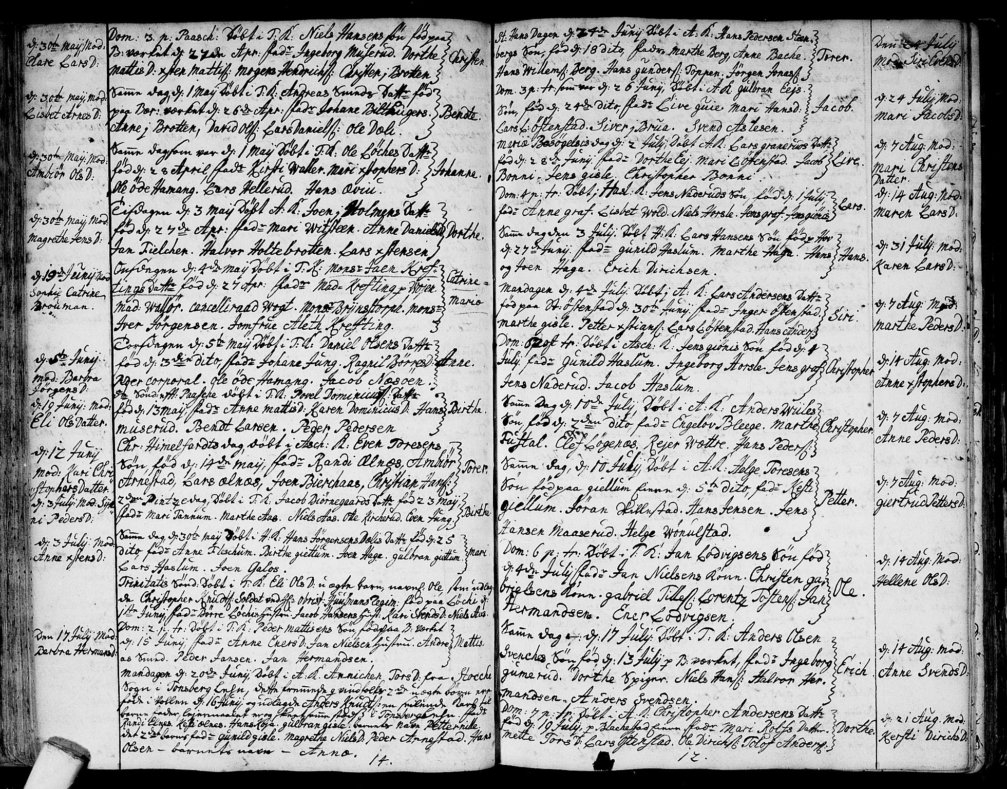 Asker prestekontor Kirkebøker, SAO/A-10256a/F/Fa/L0001: Parish register (official) no. I 1, 1726-1744, p. 37