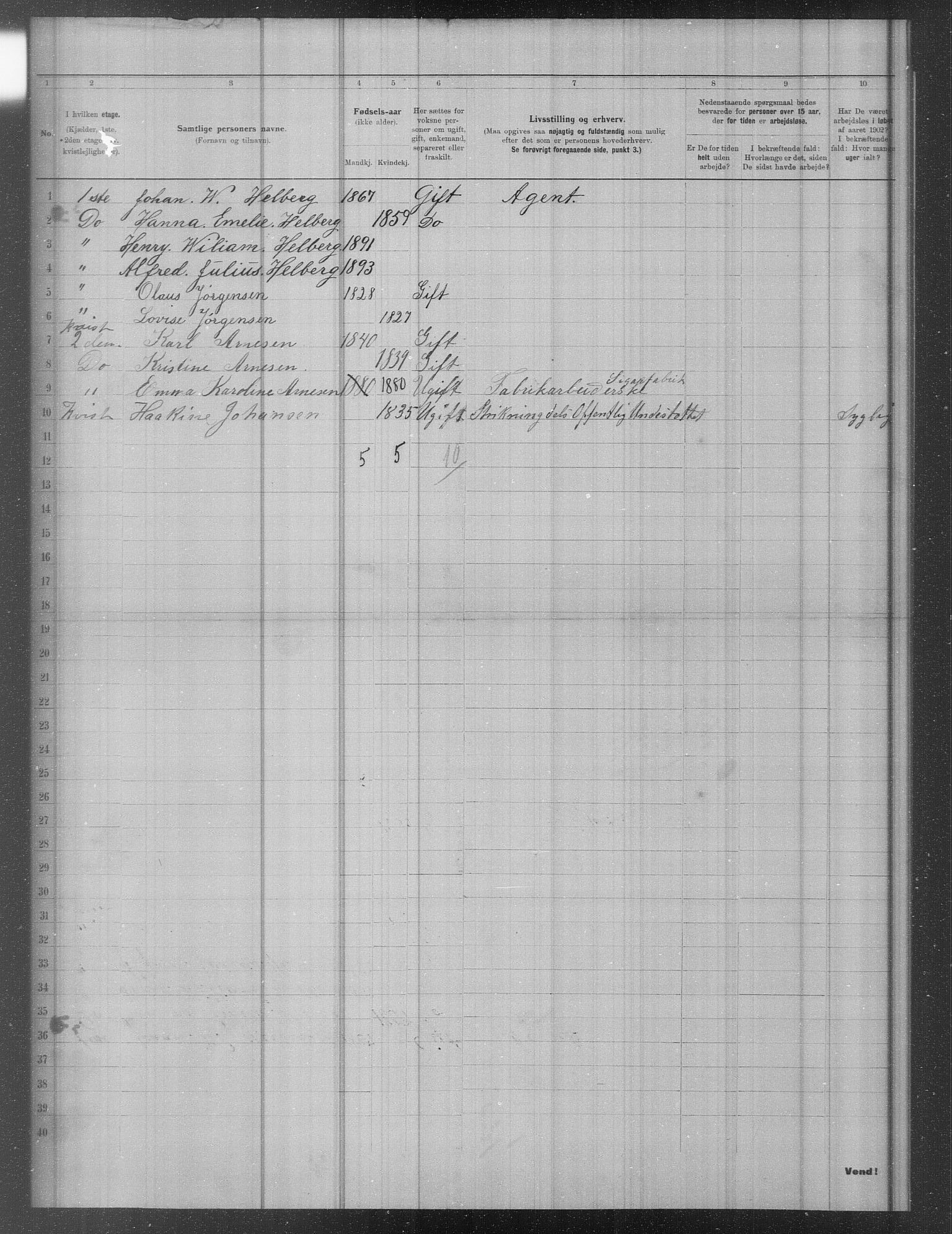 OBA, Municipal Census 1902 for Kristiania, 1902, p. 11070