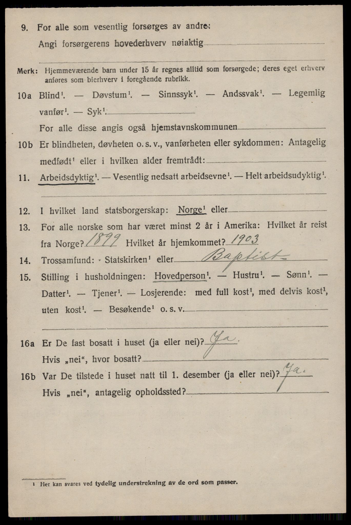SAST, 1920 census for Eigersund, 1920, p. 1660