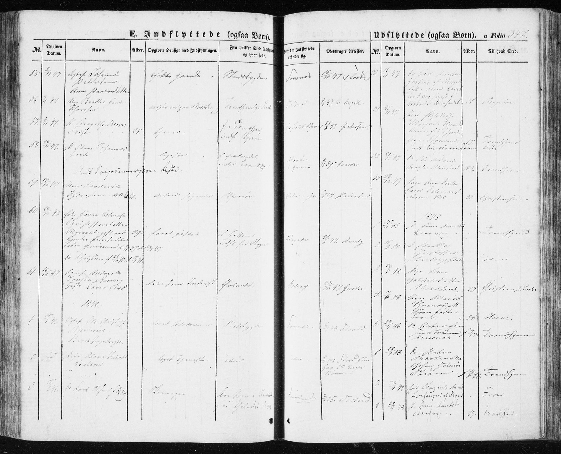Ministerialprotokoller, klokkerbøker og fødselsregistre - Sør-Trøndelag, SAT/A-1456/634/L0529: Parish register (official) no. 634A05, 1843-1851, p. 347