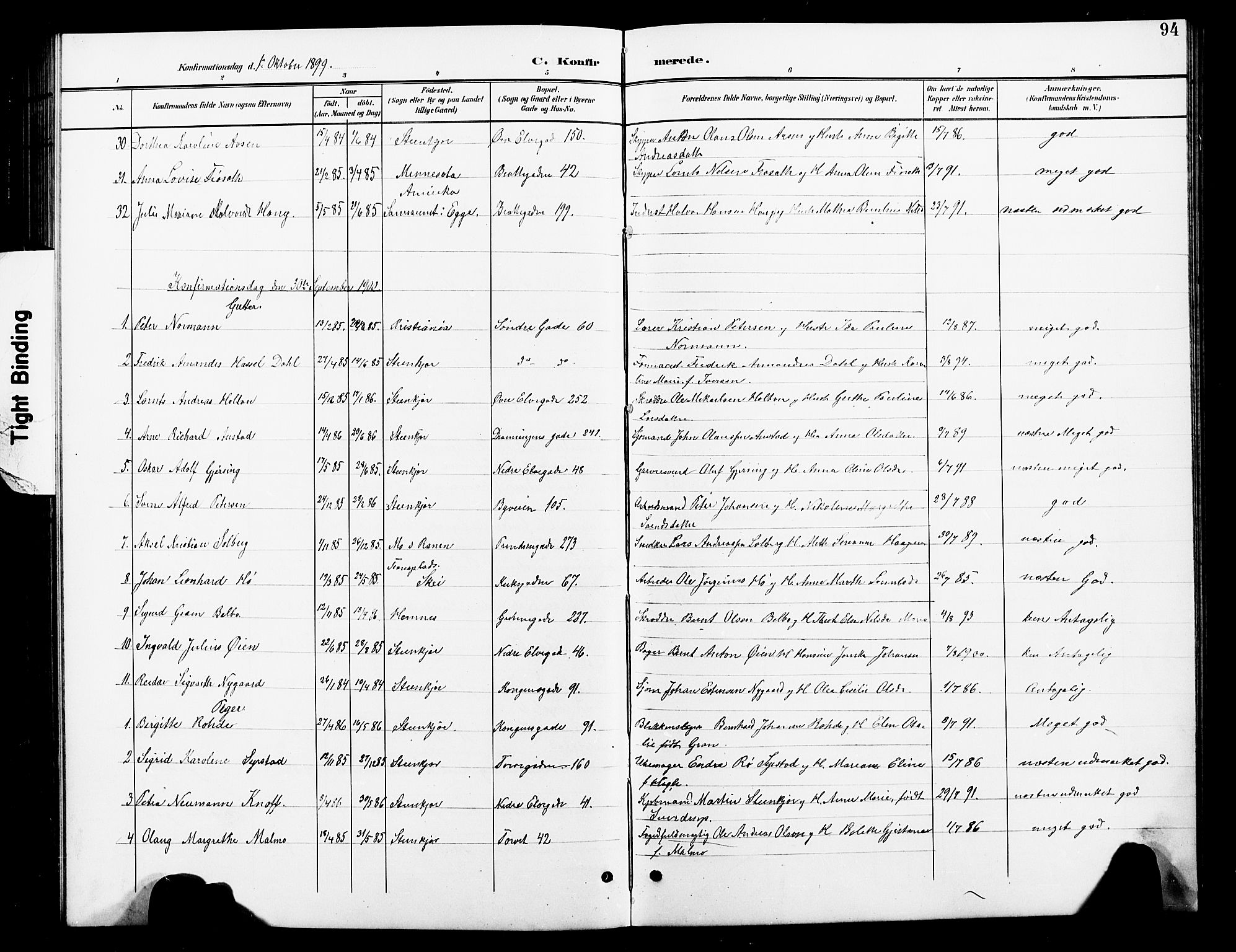 Ministerialprotokoller, klokkerbøker og fødselsregistre - Nord-Trøndelag, SAT/A-1458/739/L0375: Parish register (copy) no. 739C03, 1898-1908, p. 94