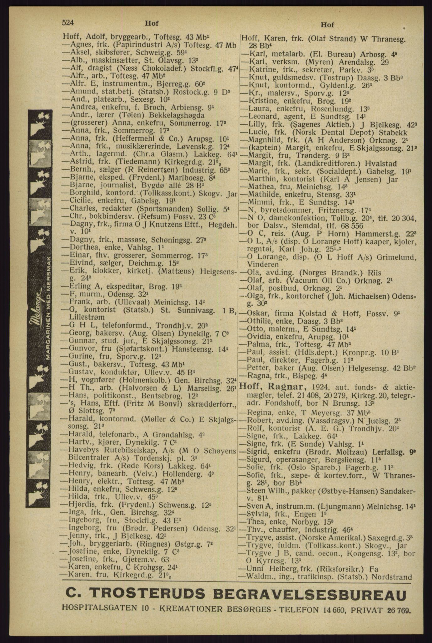 Kristiania/Oslo adressebok, PUBL/-, 1929, p. 524