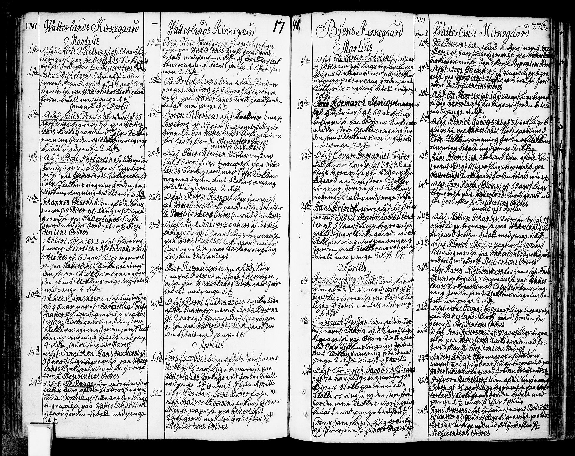Oslo domkirke Kirkebøker, SAO/A-10752/F/Fa/L0003: Parish register (official) no. 3, 1731-1743, p. 276
