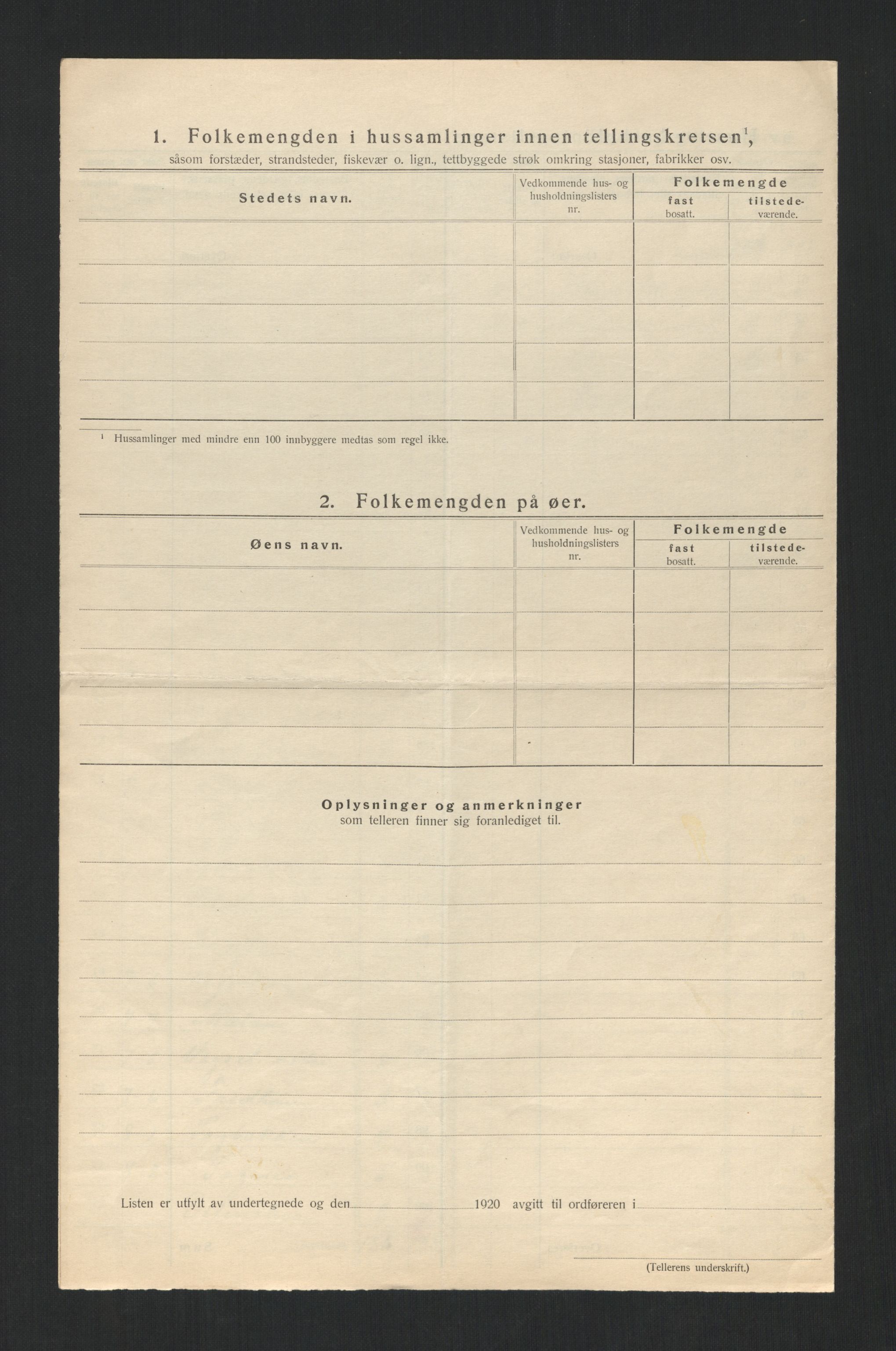 SAT, 1920 census for Snåsa, 1920, p. 20