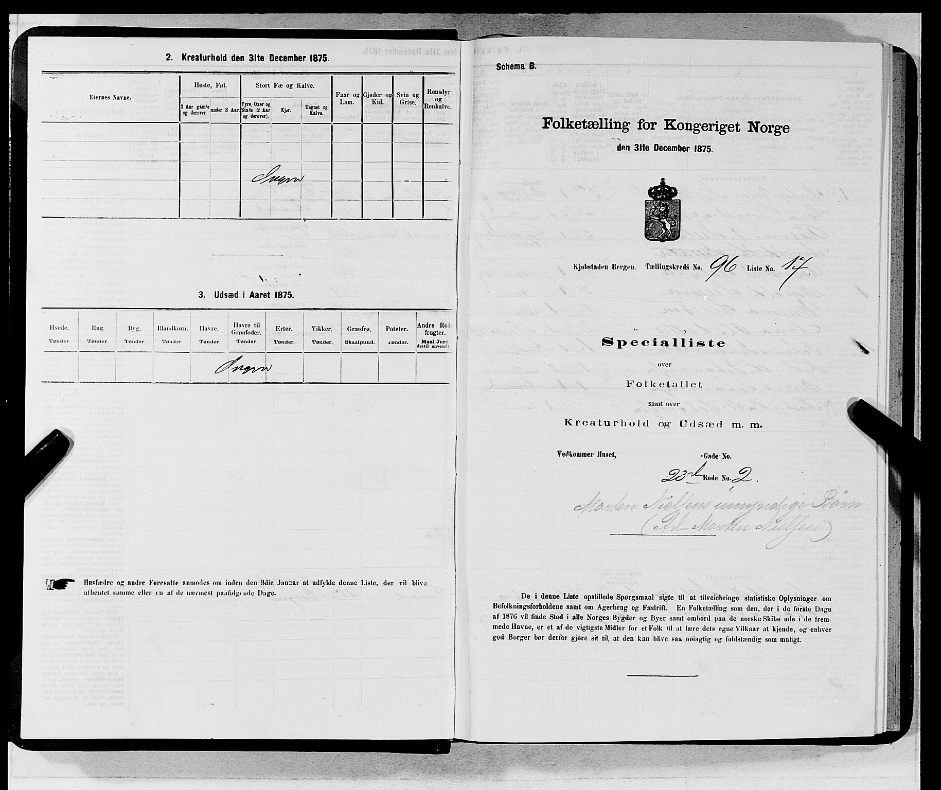 SAB, 1875 census for 1301 Bergen, 1875, p. 5201