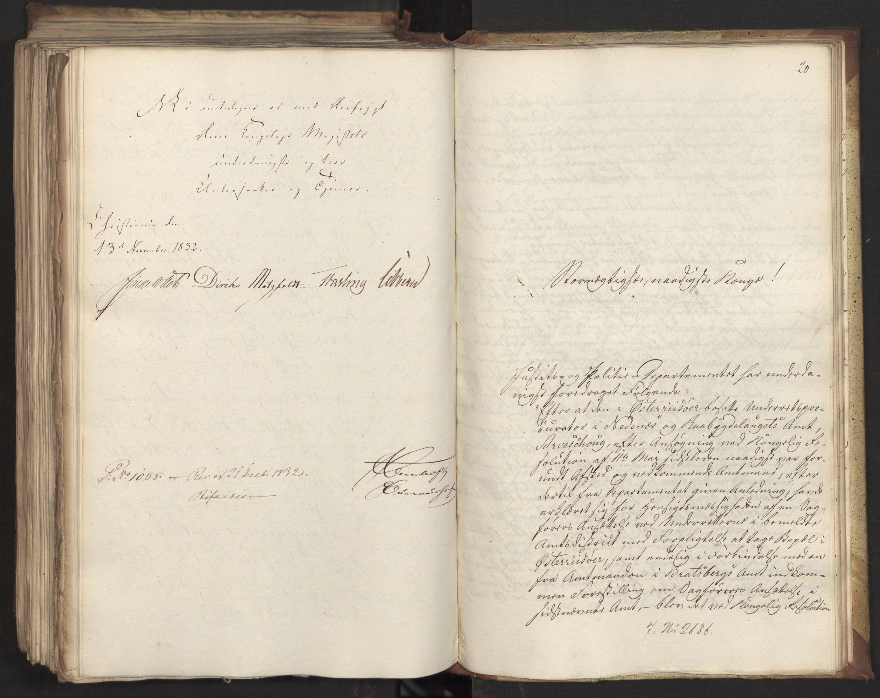 Statsrådsavdelingen i Stockholm, AV/RA-S-1003/D/Da/L0080: Regjeringsinnstillinger nr. 2550-2699, 1832, p. 462