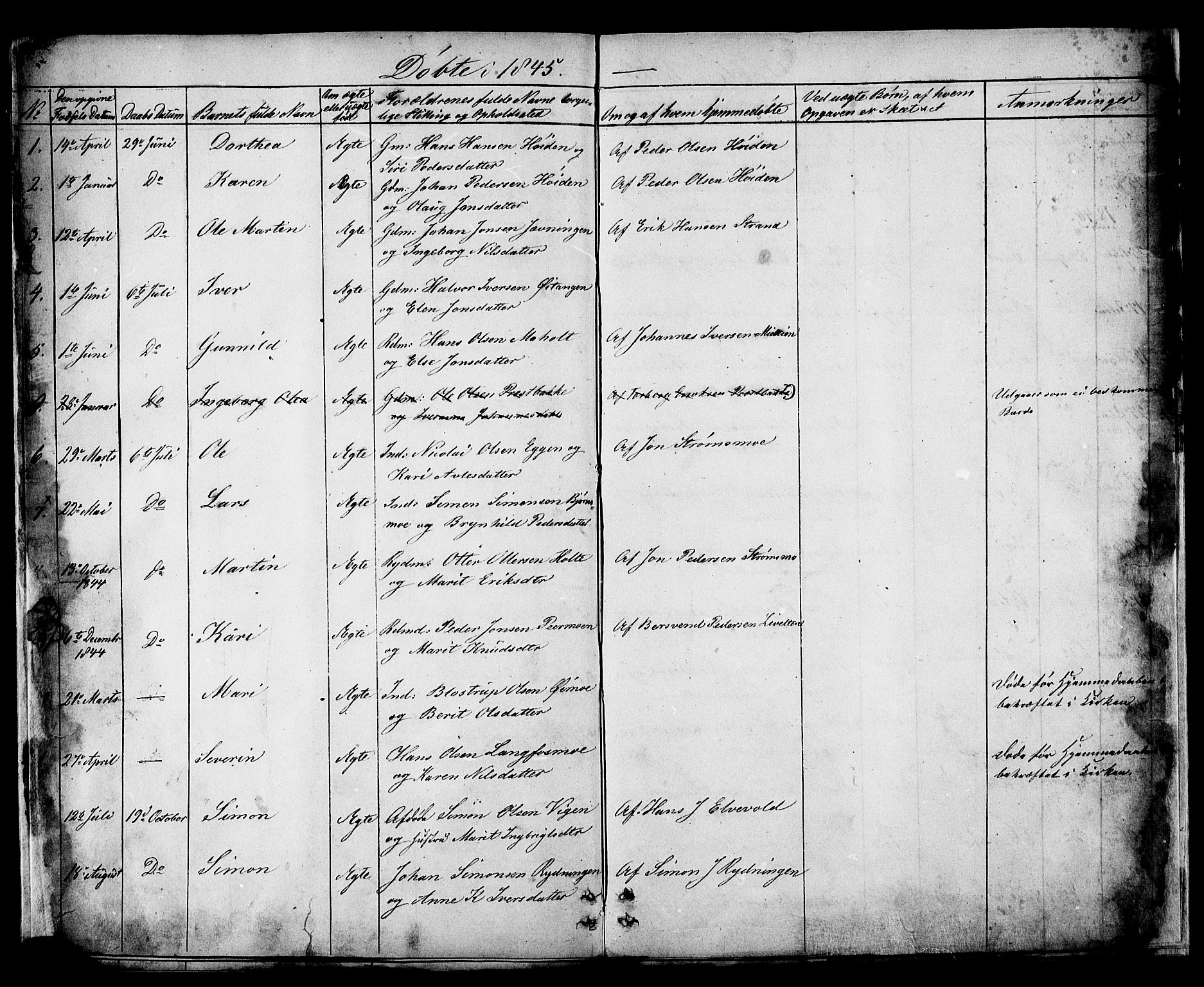 Målselv sokneprestembete, SATØ/S-1311/G/Ga/Gaa/L0002kirke: Parish register (official) no. 2, 1832-1850, p. 22-23
