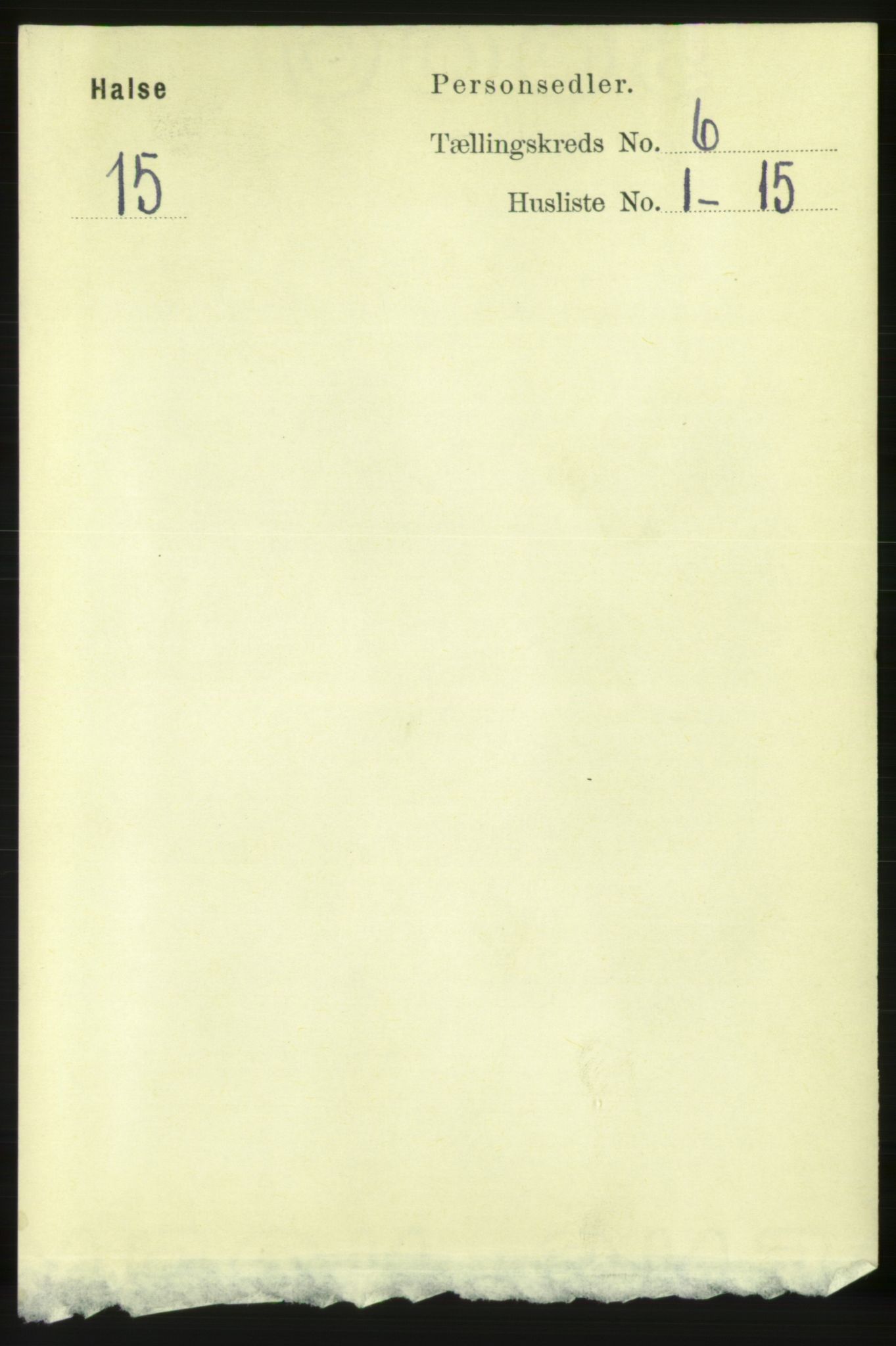 RA, 1891 census for 1571 Halsa, 1891, p. 1487