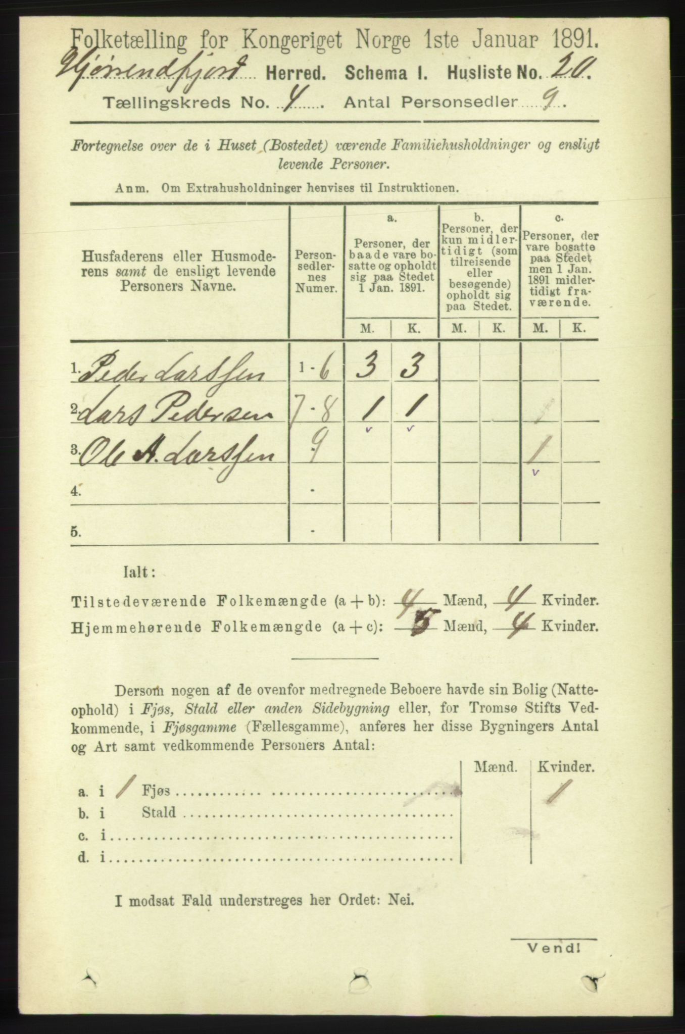 RA, 1891 census for 1522 Hjørundfjord, 1891, p. 659