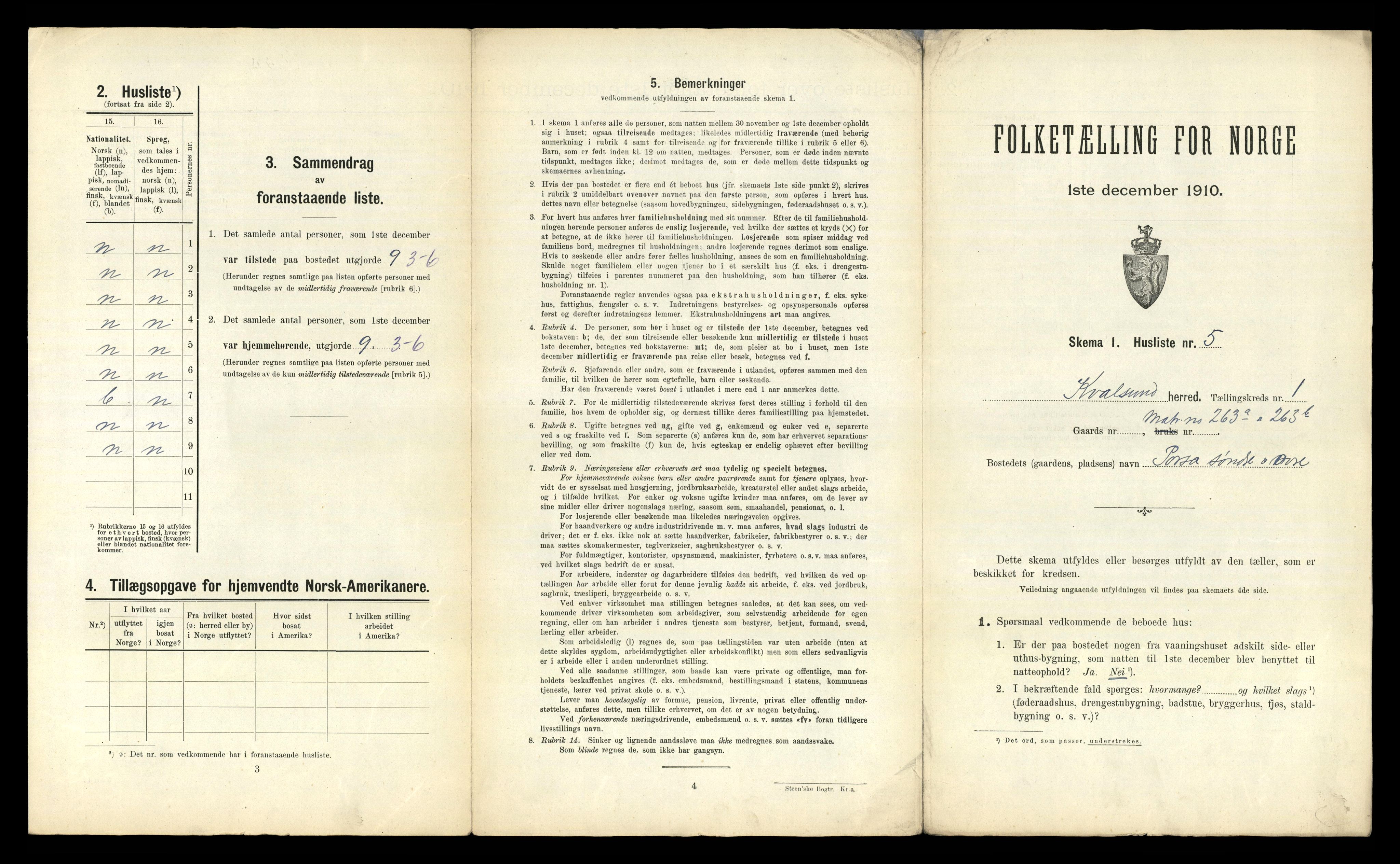 RA, 1910 census for Kvalsund, 1910, p. 31