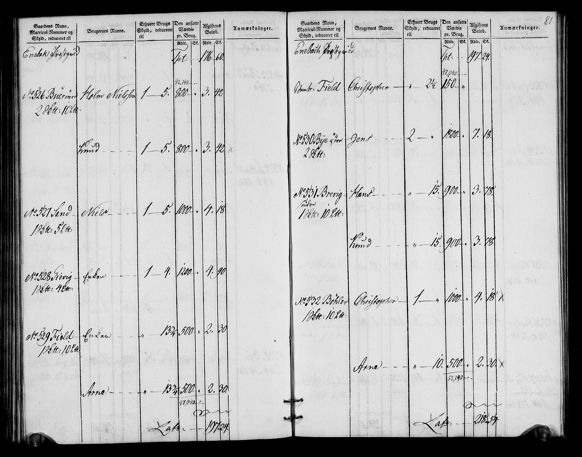 Rentekammeret inntil 1814, Realistisk ordnet avdeling, AV/RA-EA-4070/N/Ne/Nea/L0018: Nedre Romerike fogderi. Oppebørselsregister, 1803-1804, p. 85