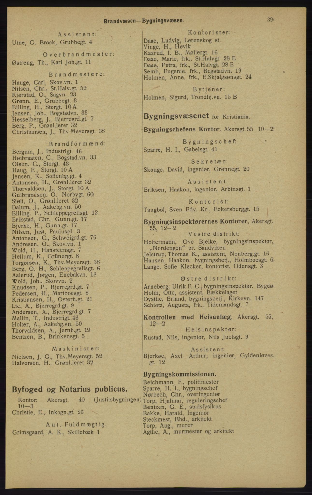 Kristiania/Oslo adressebok, PUBL/-, 1913, p. 41