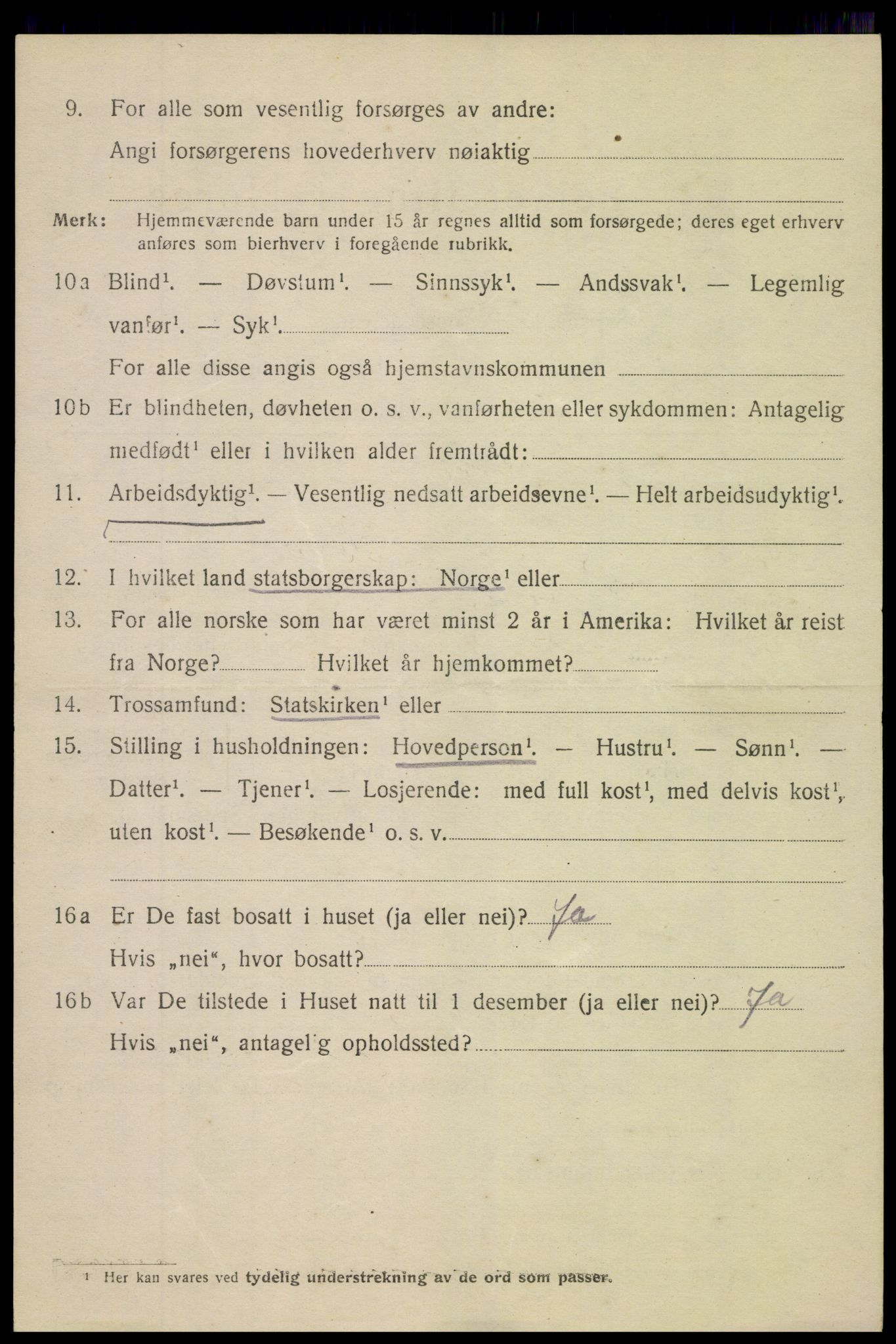 SAK, 1920 census for Arendal, 1920, p. 24949