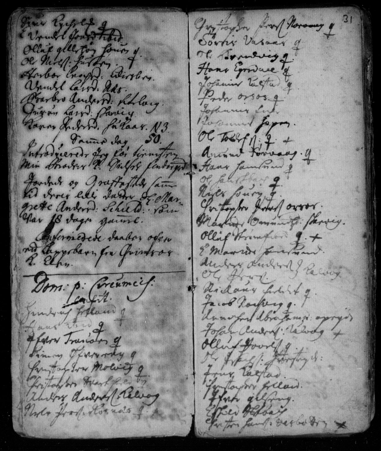 Ministerialprotokoller, klokkerbøker og fødselsregistre - Nordland, SAT/A-1459/859/L0840: Parish register (official) no. 859A00, 1708-1738, p. 31