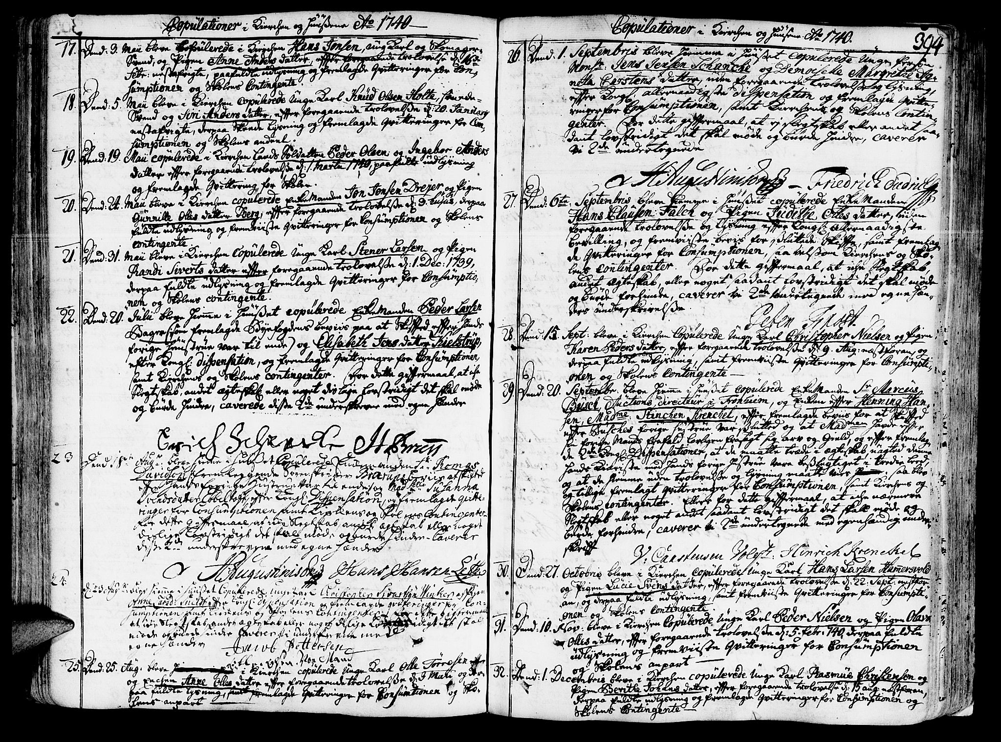 Ministerialprotokoller, klokkerbøker og fødselsregistre - Sør-Trøndelag, SAT/A-1456/602/L0103: Parish register (official) no. 602A01, 1732-1774, p. 394