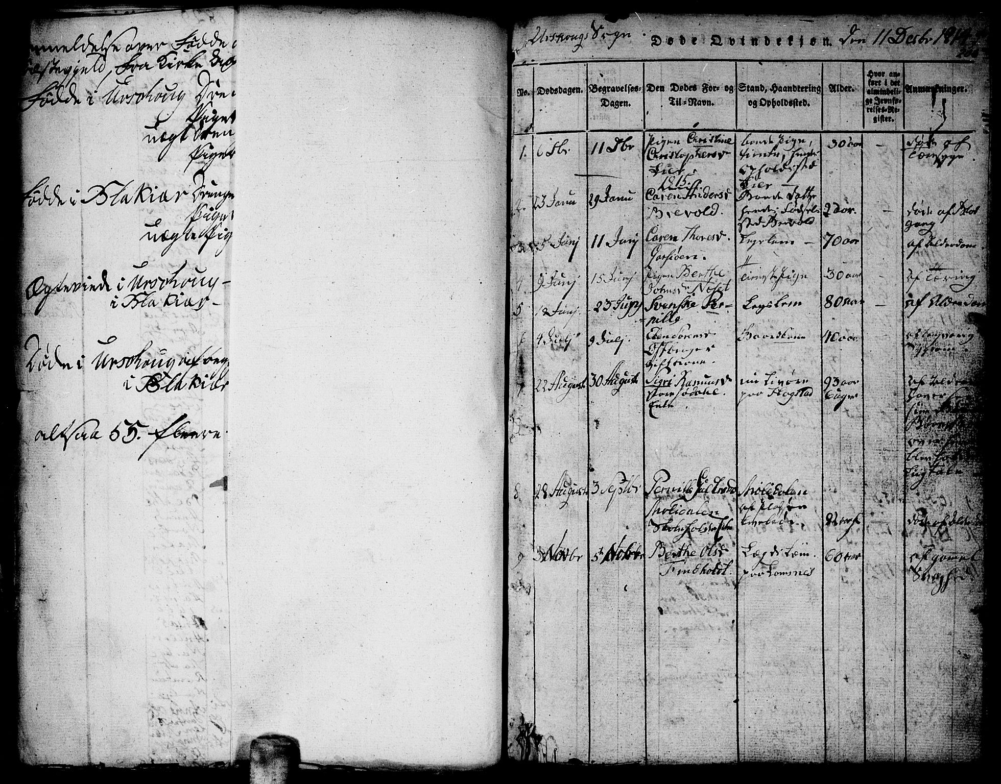 Aurskog prestekontor Kirkebøker, SAO/A-10304a/F/Fa/L0005: Parish register (official) no. I 5, 1814-1829, p. 206