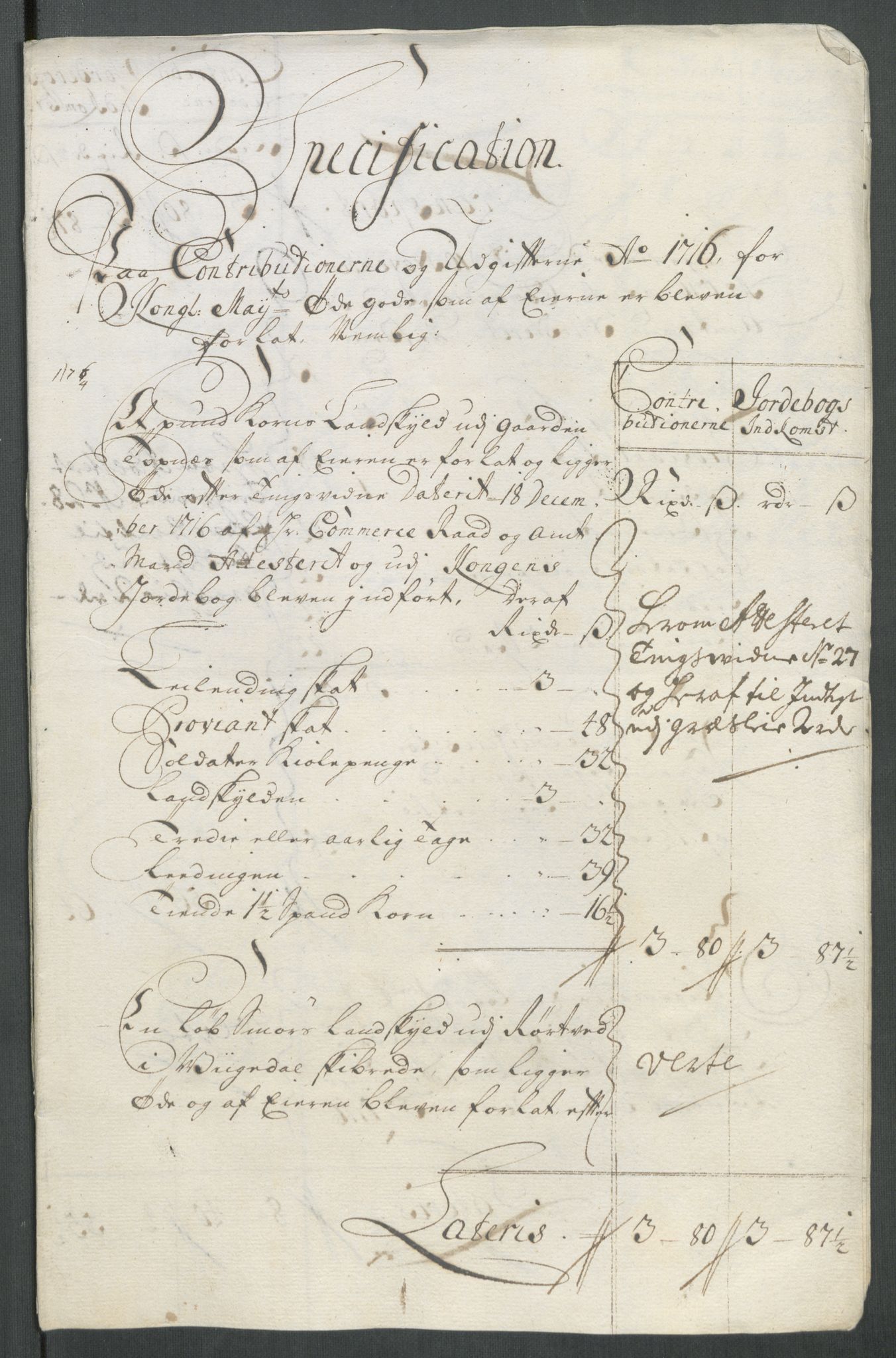 Rentekammeret inntil 1814, Reviderte regnskaper, Fogderegnskap, RA/EA-4092/R47/L2869: Fogderegnskap Ryfylke, 1716, p. 335