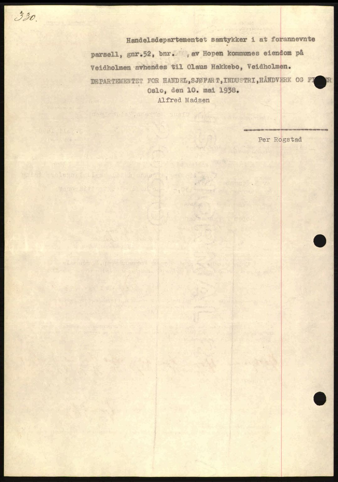 Nordmøre sorenskriveri, AV/SAT-A-4132/1/2/2Ca: Mortgage book no. A84, 1938-1938, Diary no: : 1897/1938